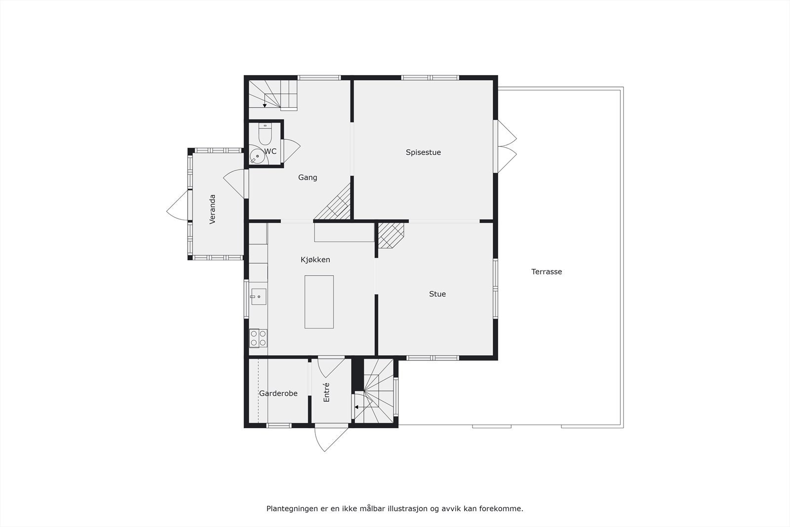 Plantegning, 1. etg. Galleribilde