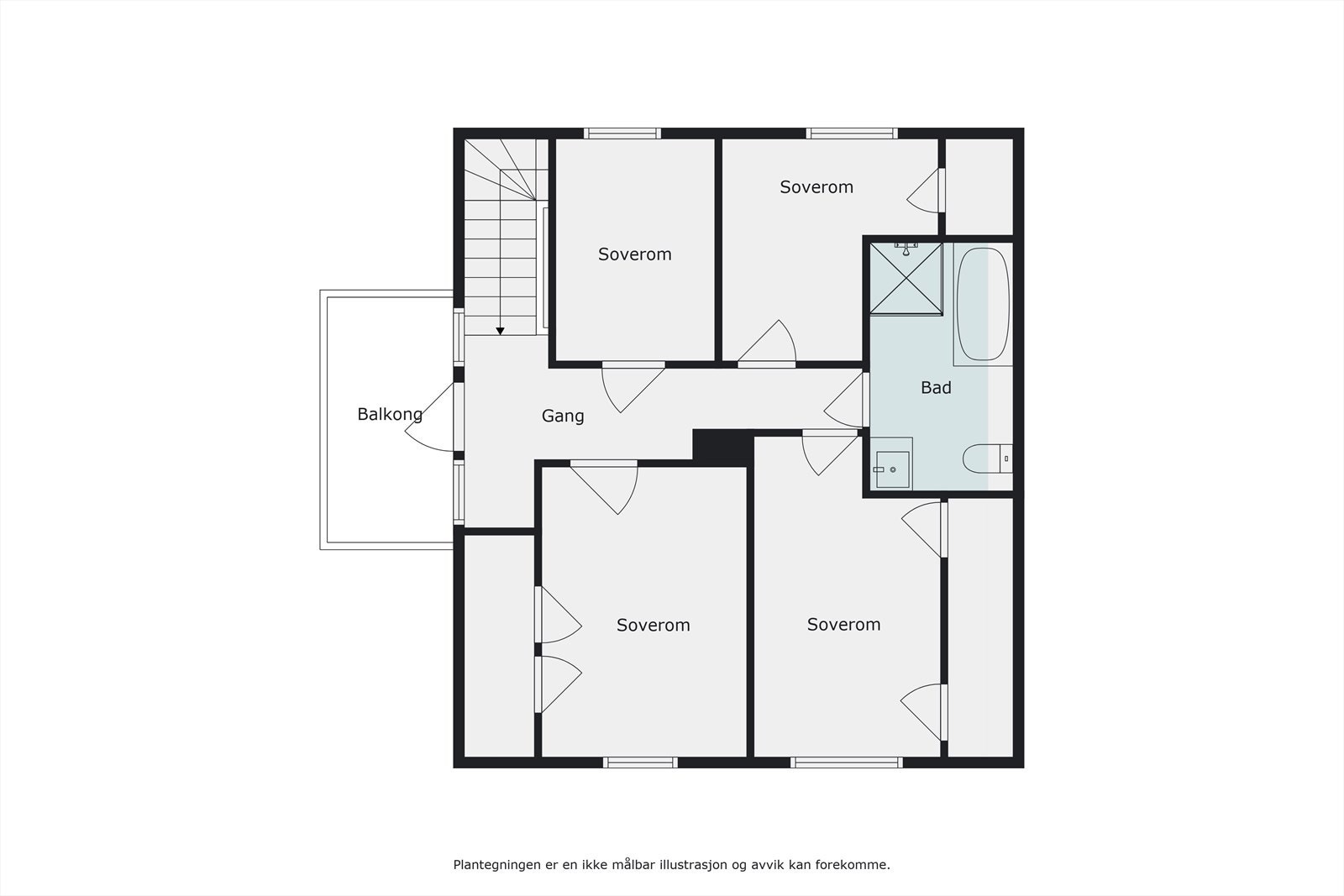 Plantegning, 2. etg. Galleribilde