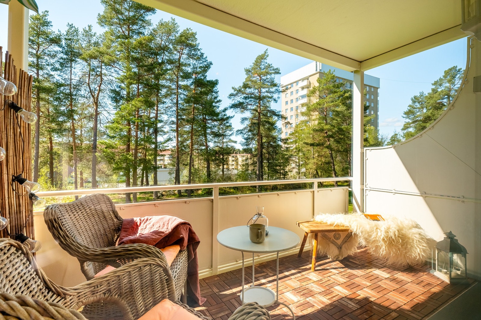 På balkongen er det fin plass til utemøblement, grill og beplantning. Galleribilde