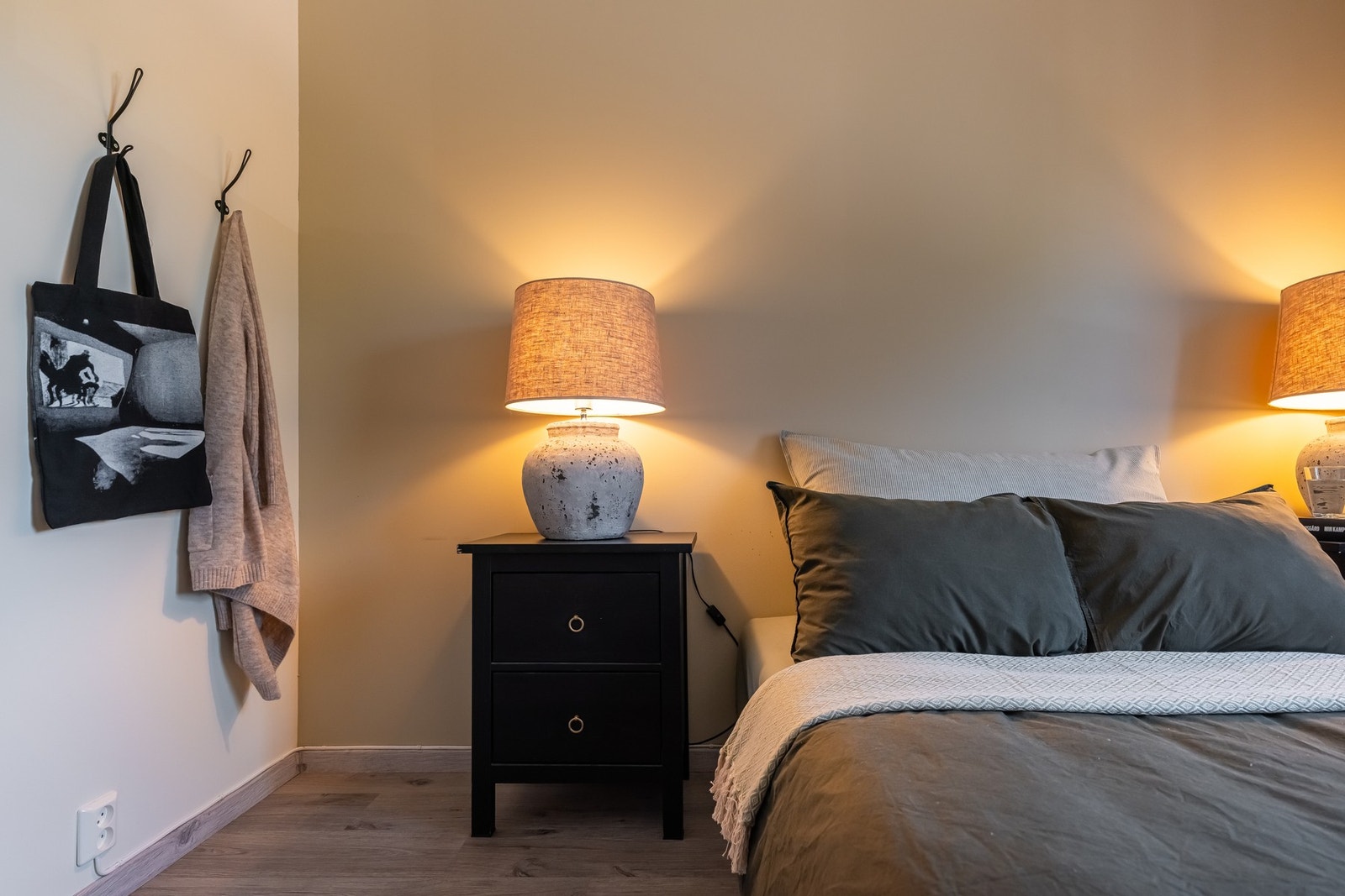 Her ligger alt tilrette for en god natts søvn. Galleribilde