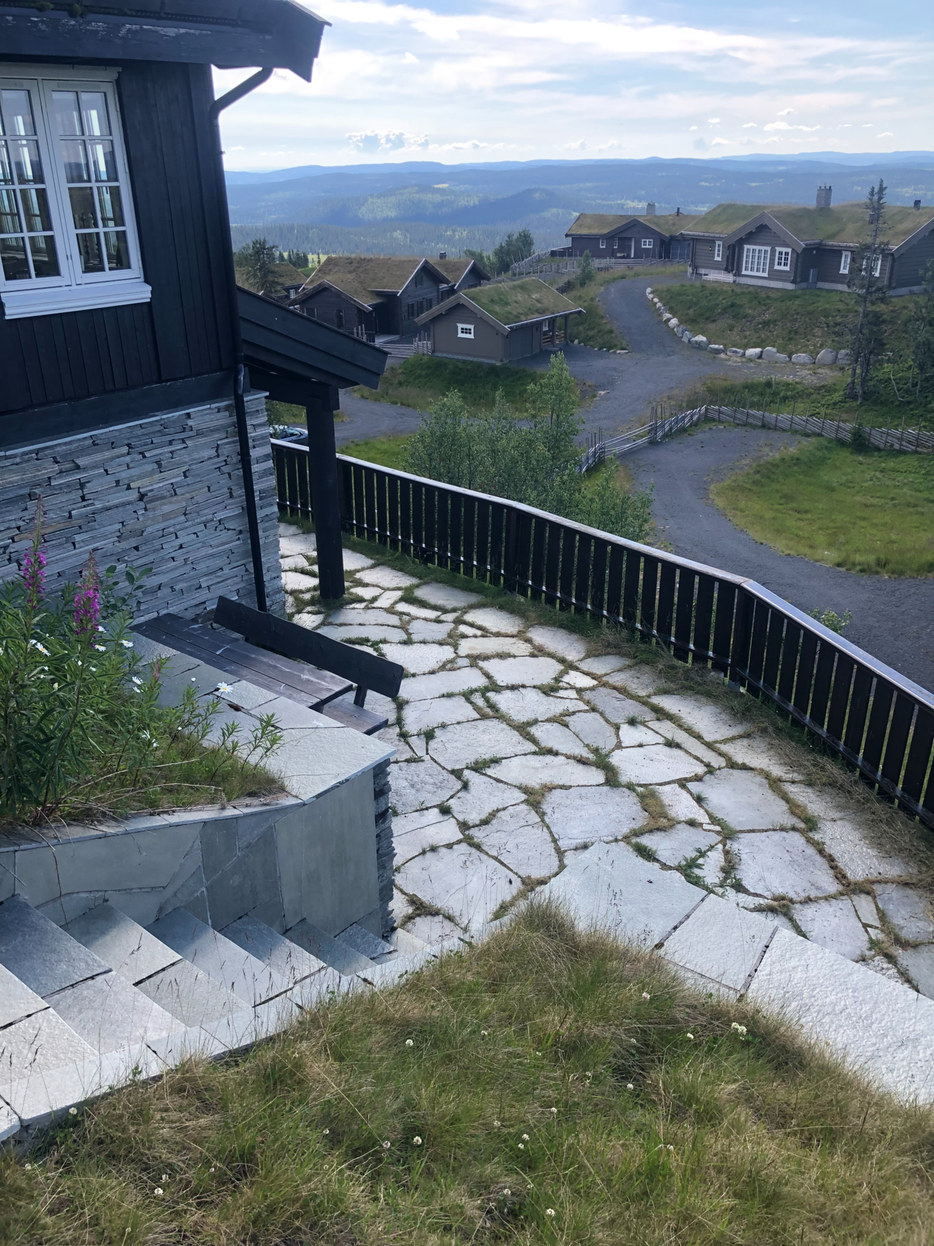 Pent opparbeidet uteområde rundt hytta - Bilde fra selgers arkiv Galleribilde