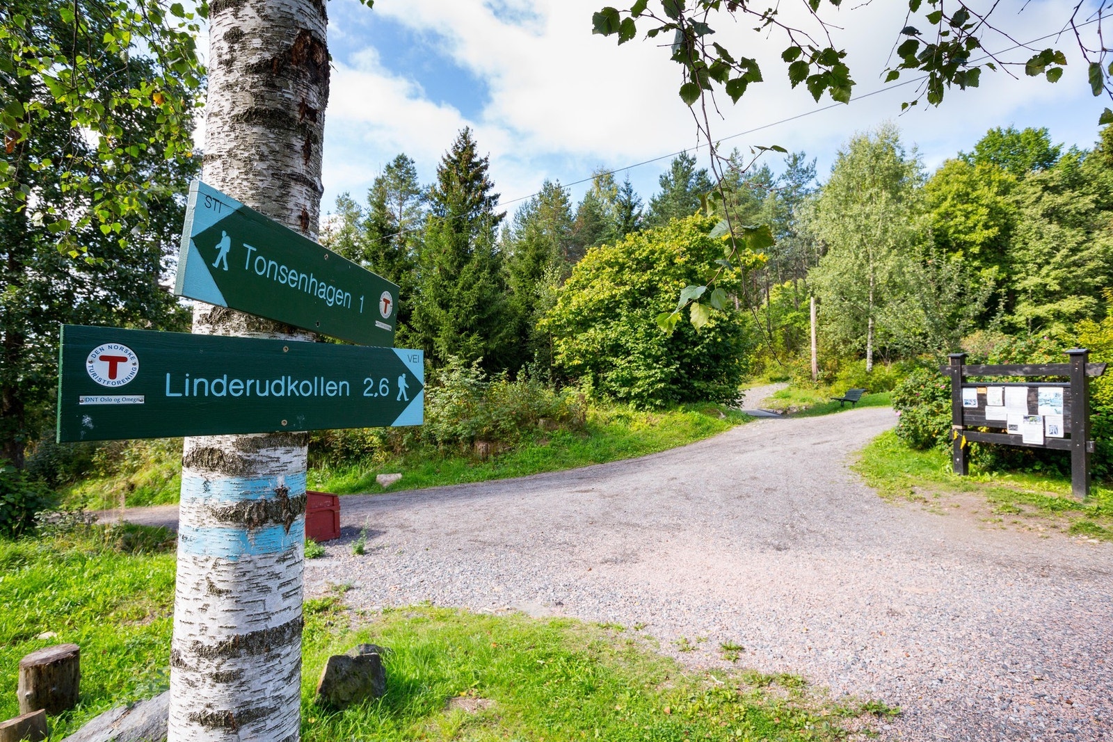 Eiendommen grenser mot Lillomarka med skiløyper, turveier og stier. Galleribilde