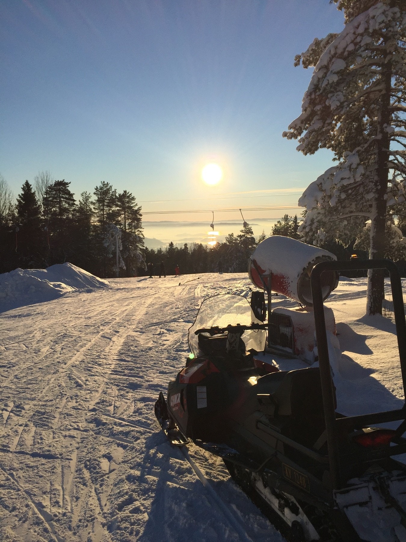 Fra toppen av Grefsenkleiva en vinterdag. Galleribilde