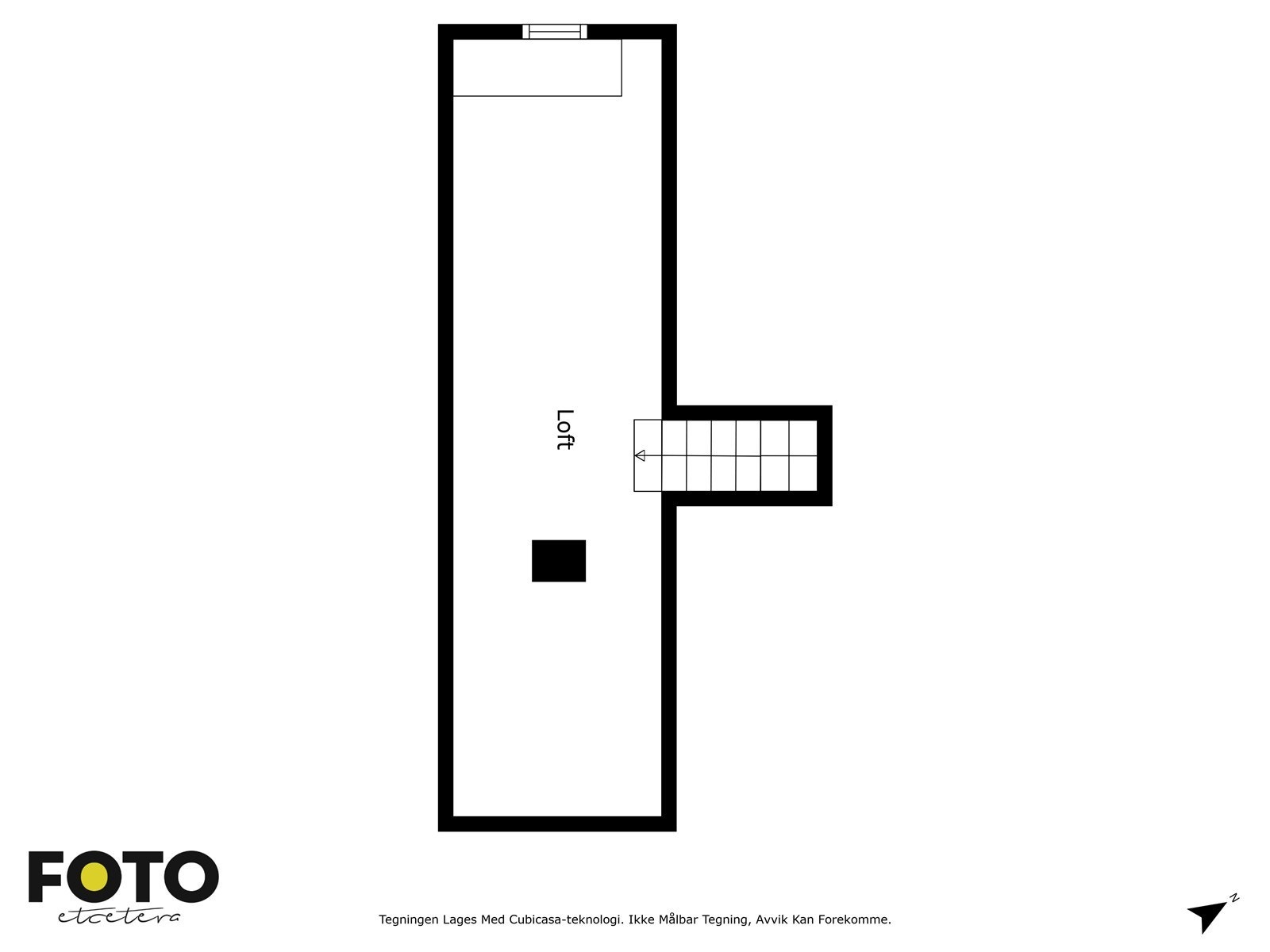 Planskisse over loft Galleribilde
