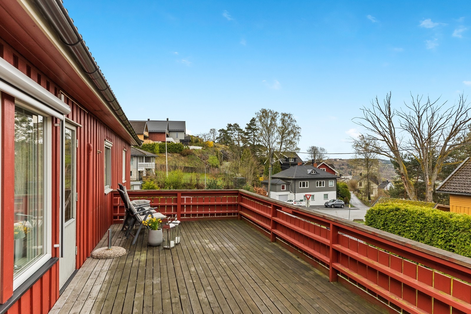 Terrasse med utsikt til festningen Galleribilde