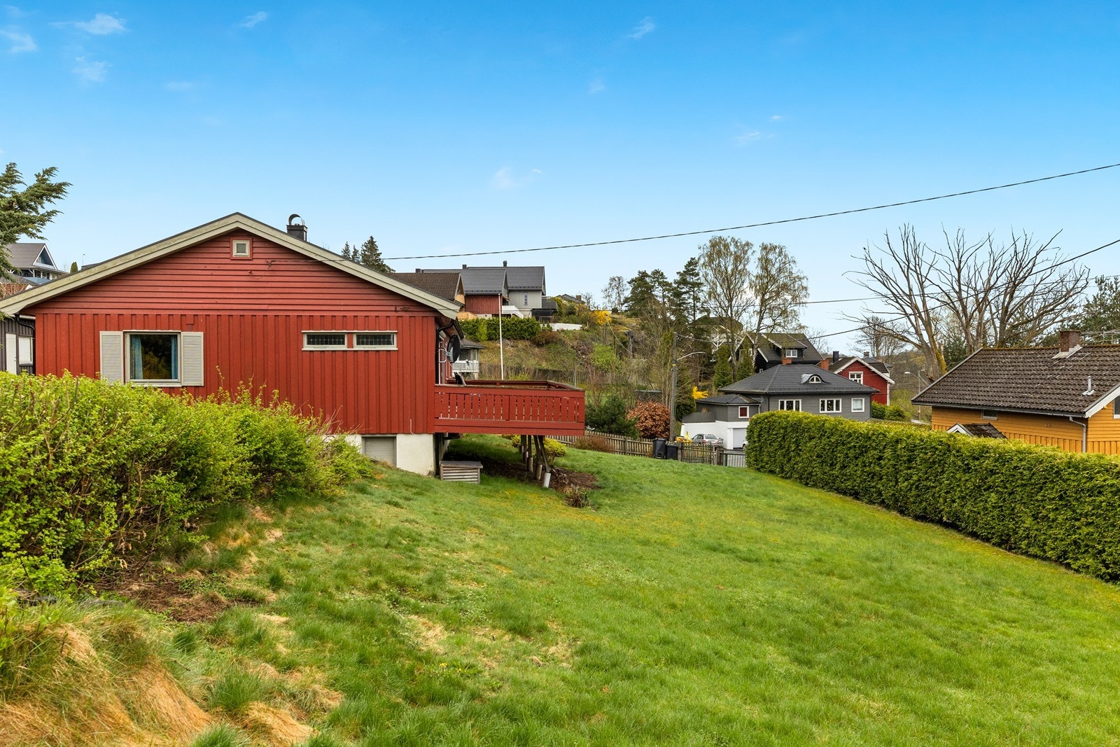 Stor, solrik hage/tomt Galleribilde