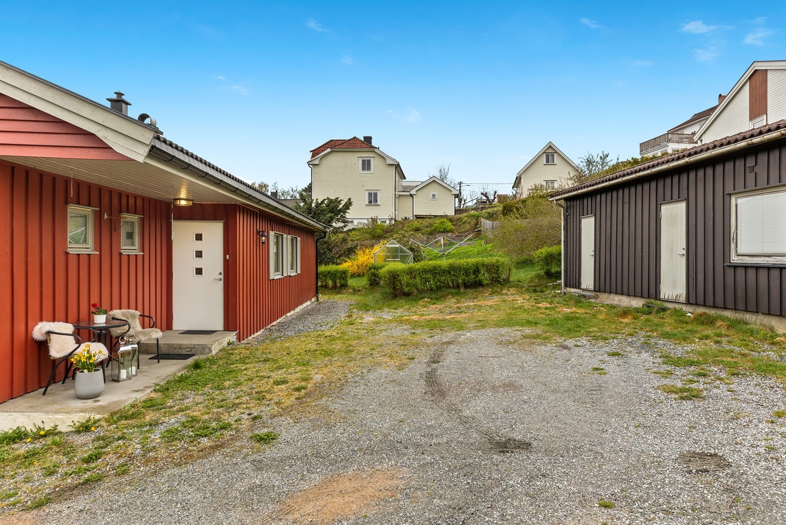 Stor gårdsplass Galleribilde