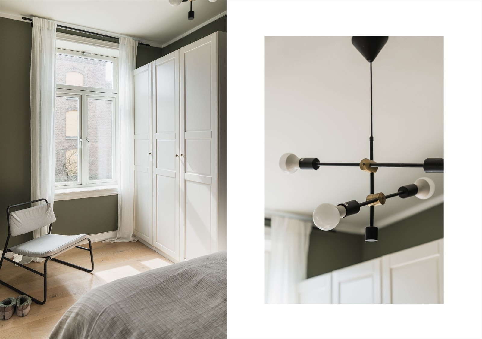 Garderobeskapene på soverommet medfølger Galleribilde