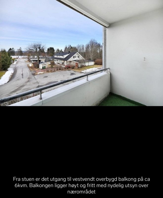 Utsikt fra balkong Galleribilde