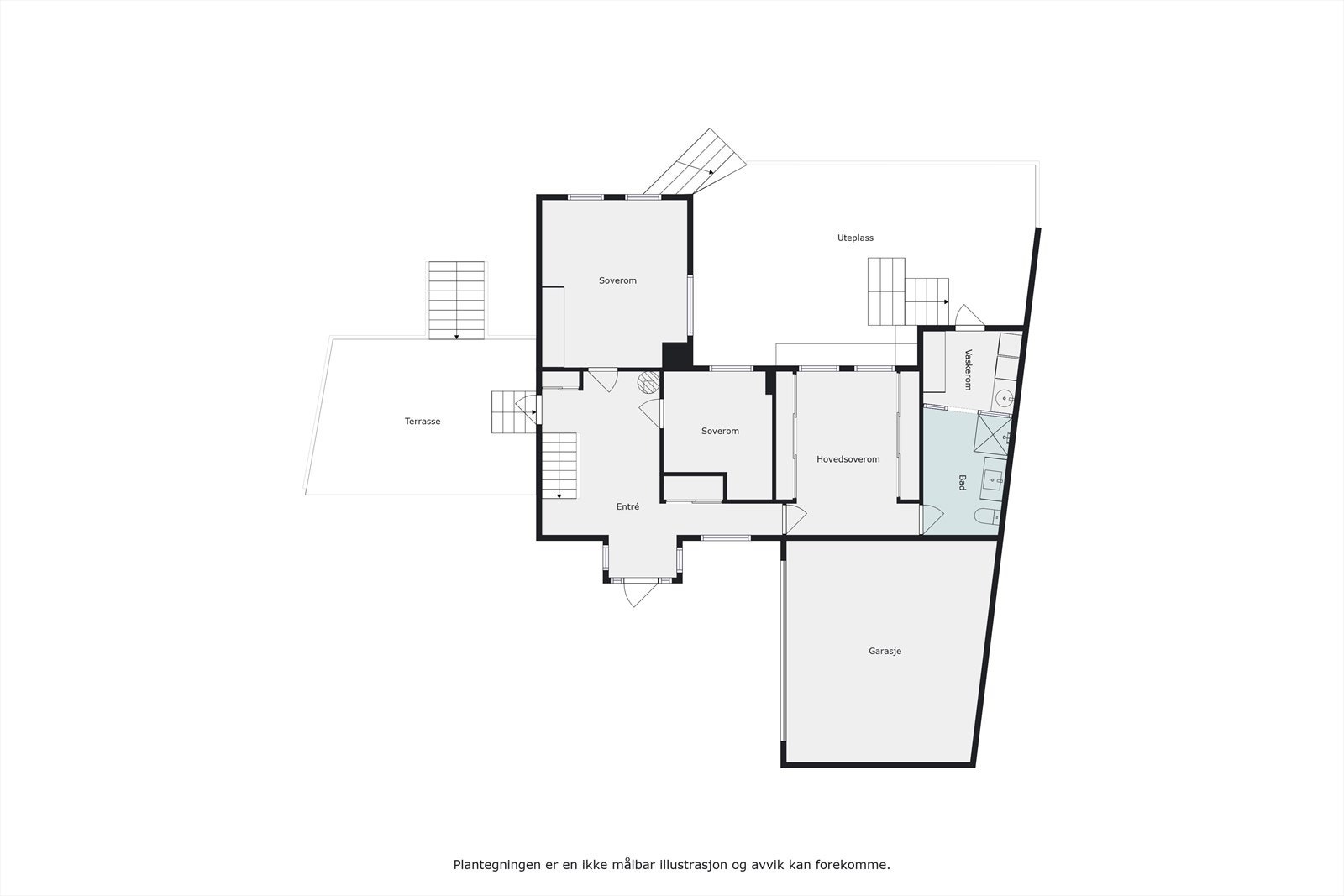 Plantegning 1.etg. Galleribilde