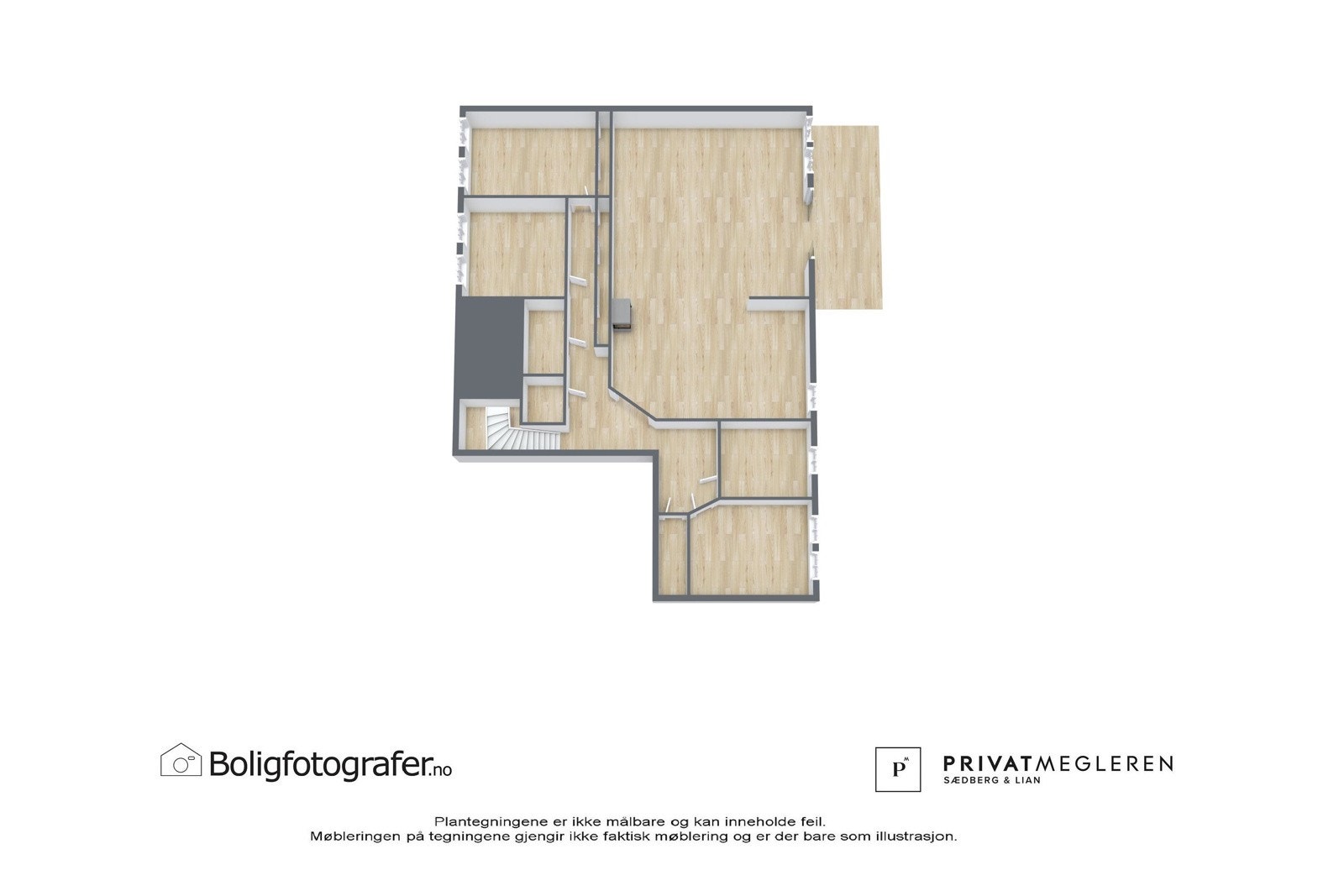 Plantegning 2. etasje - ikke målsatt, kun en illustrasjon. Galleribilde