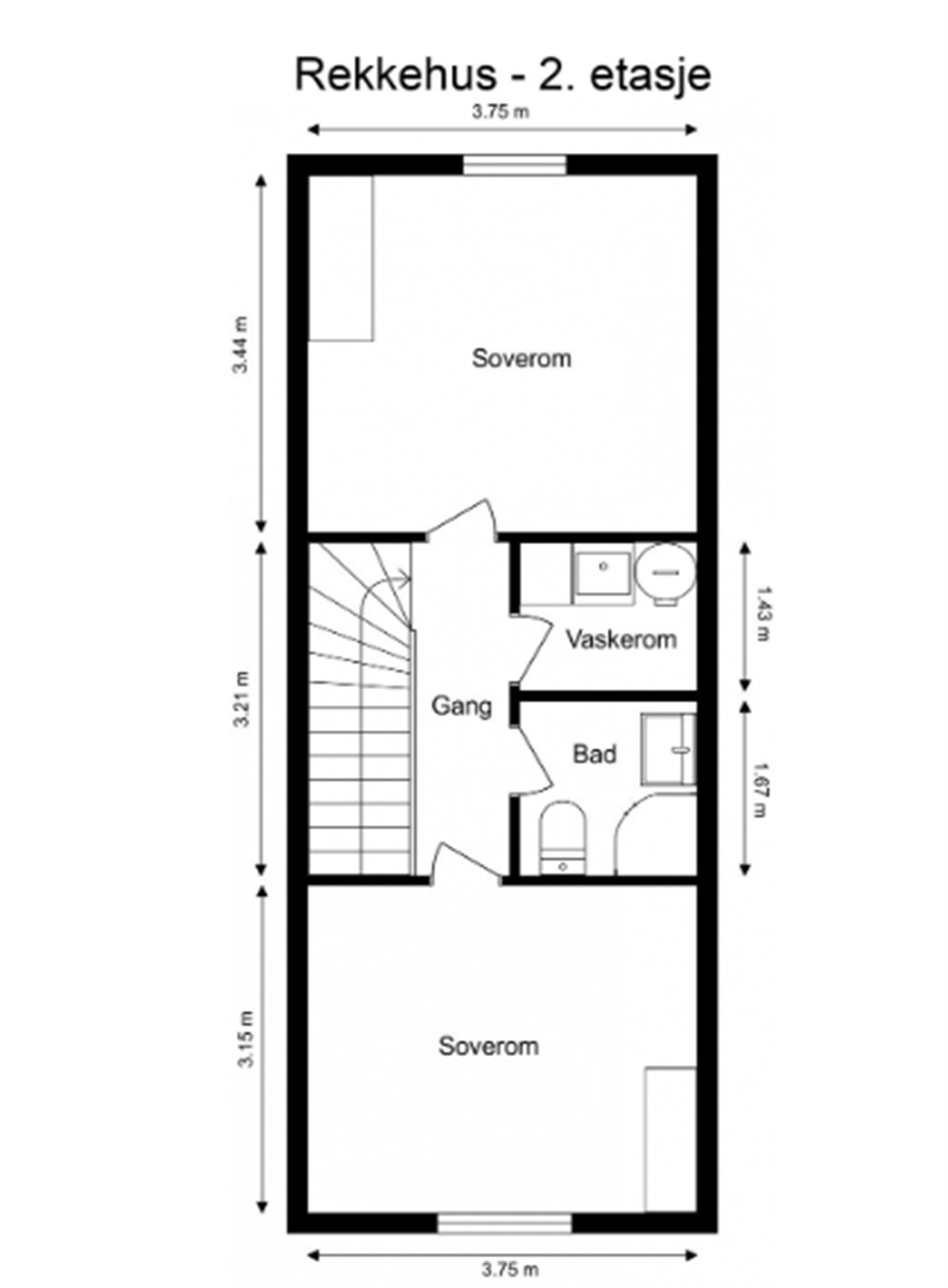 Plantegning 2.etg Galleribilde