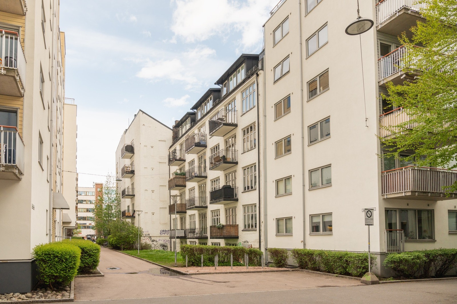 Fasade mot Margit Hansens gate. Galleribilde