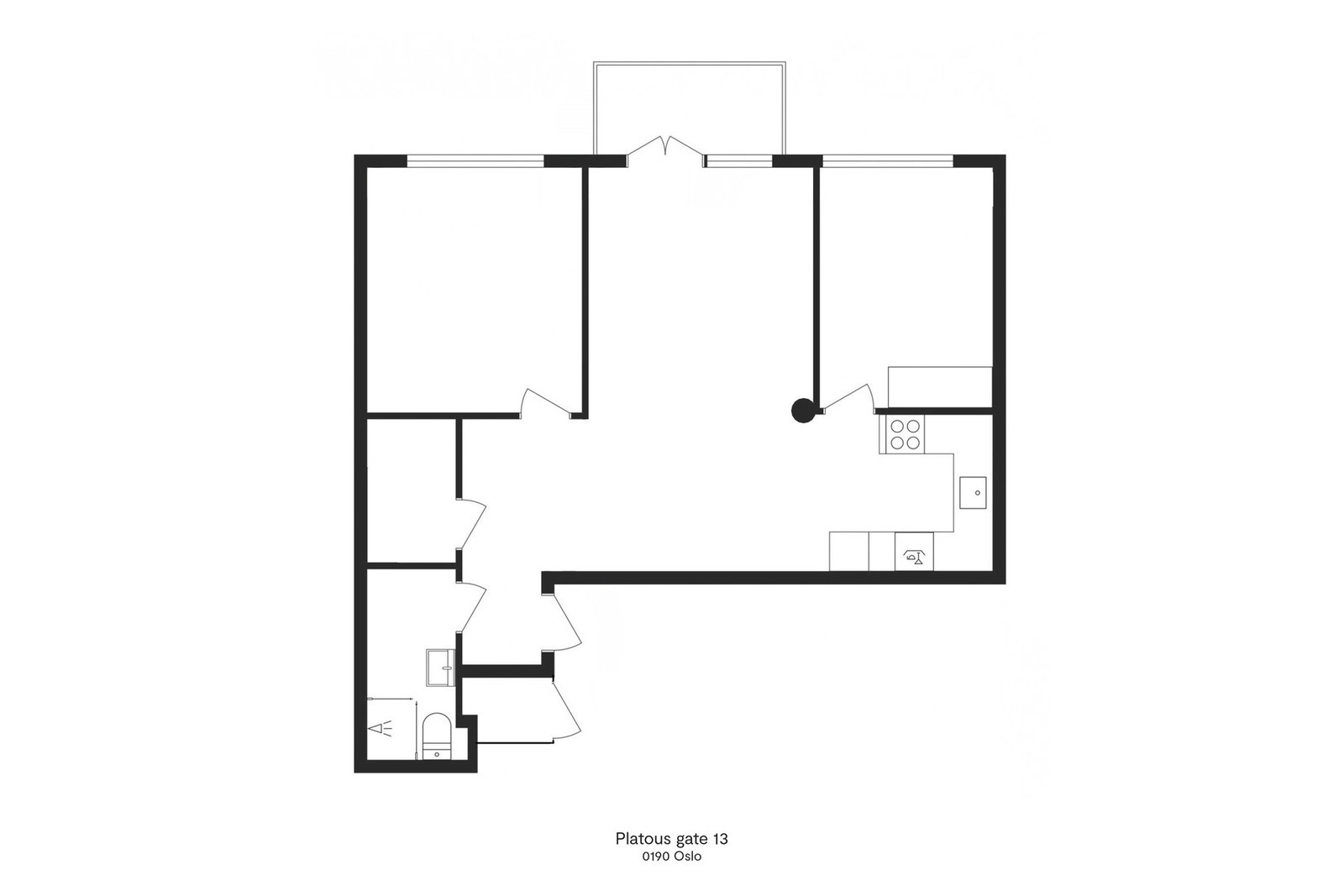 Plantegning. Ikke målbar. Galleribilde