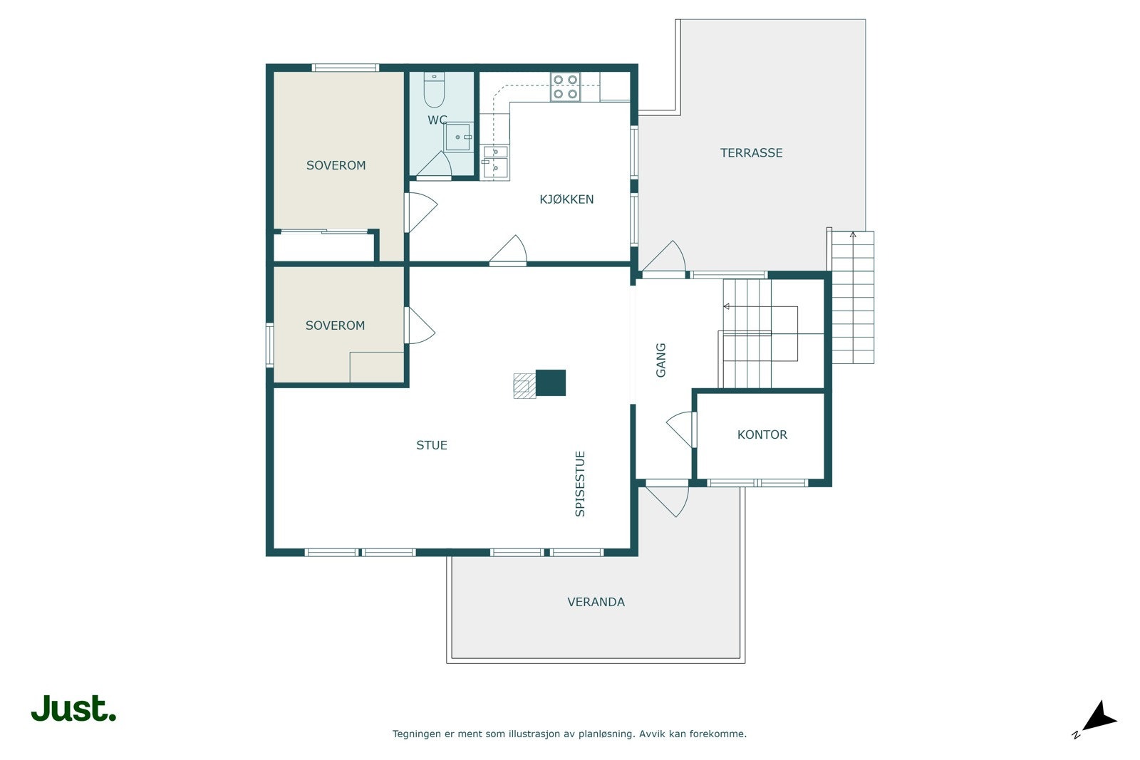 Planskisse 2. etasje Galleribilde