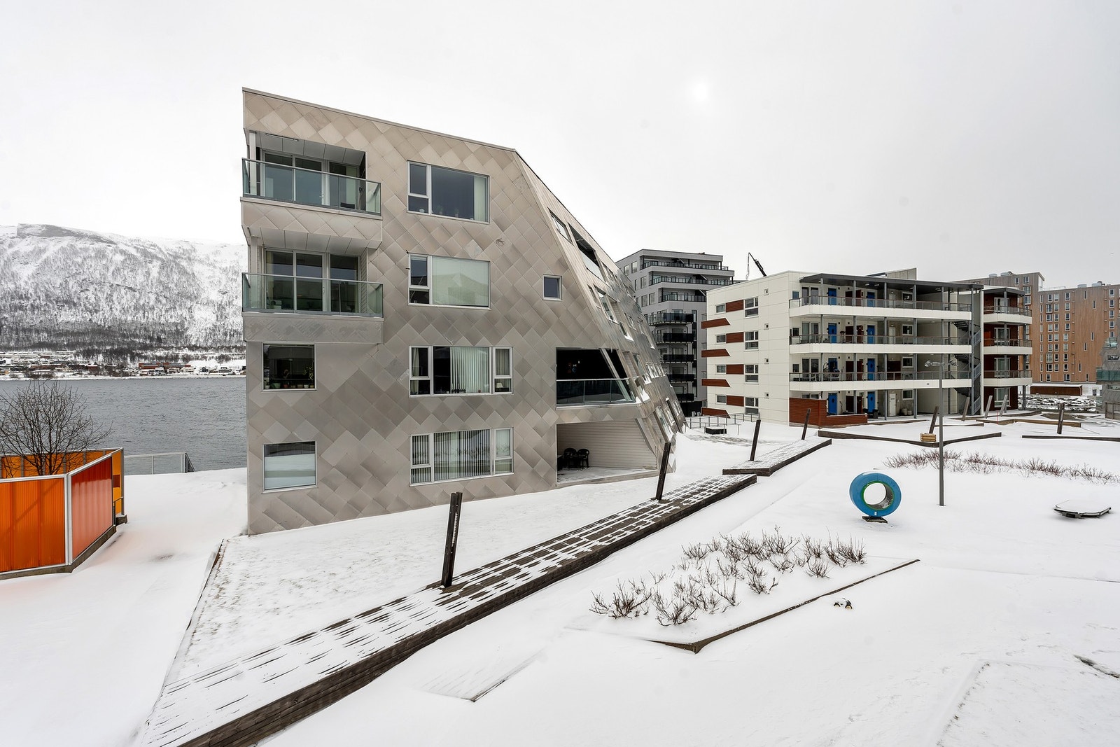 Utsikt fra balkong. Galleribilde