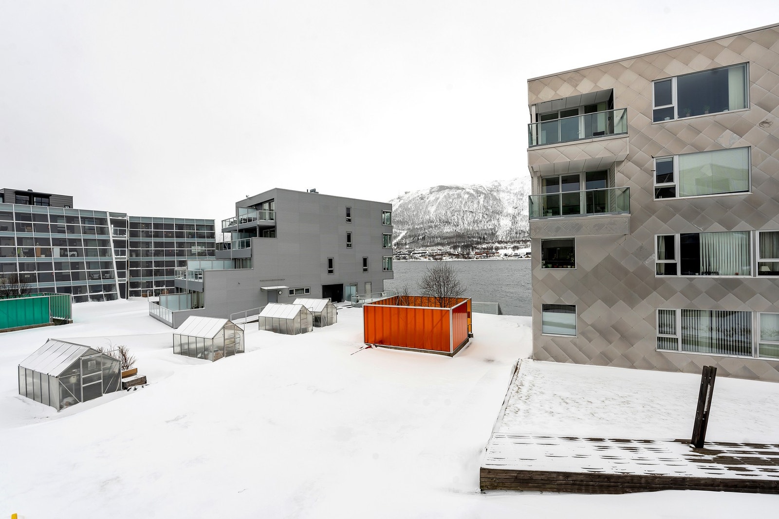 Utsikt fra balkong. Galleribilde