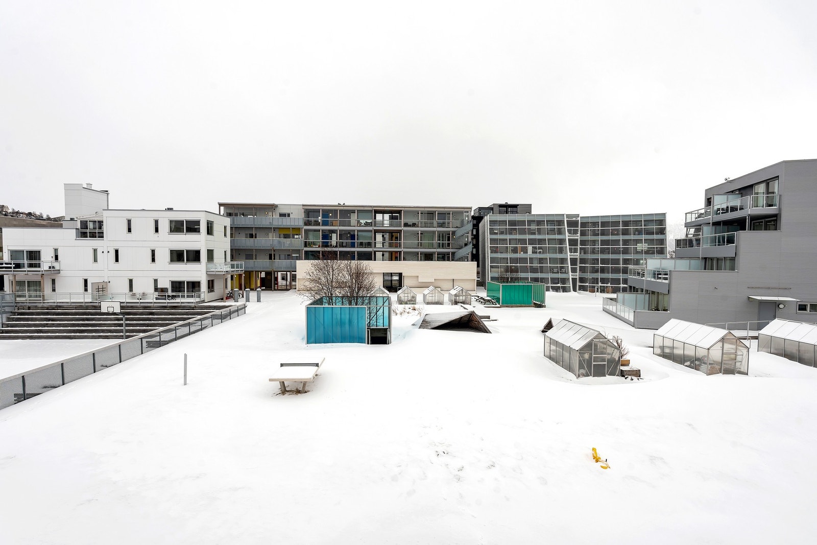 Utsikt fra balkong. Galleribilde