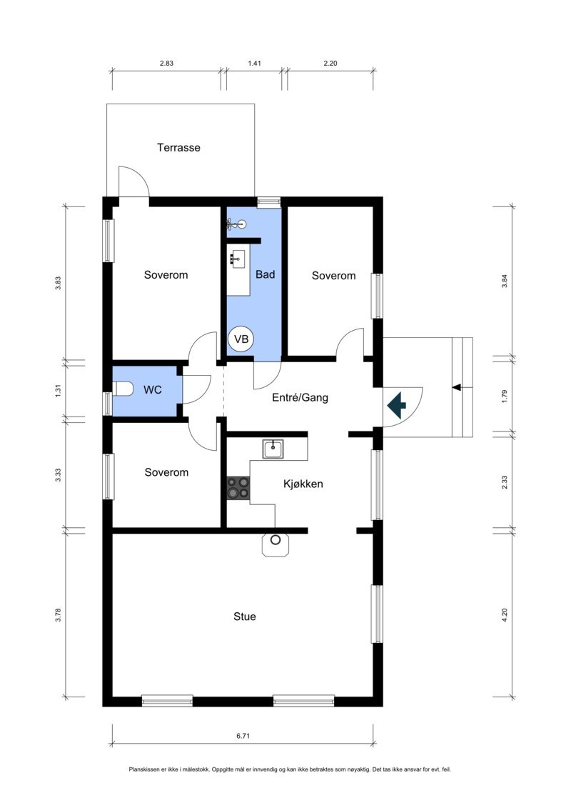 Planskisse Galleribilde