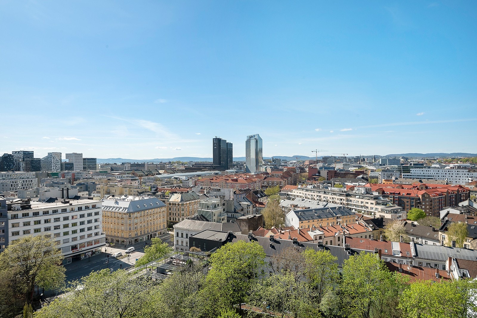 Utsikt mot Barcode og Oslo sentrum Galleribilde