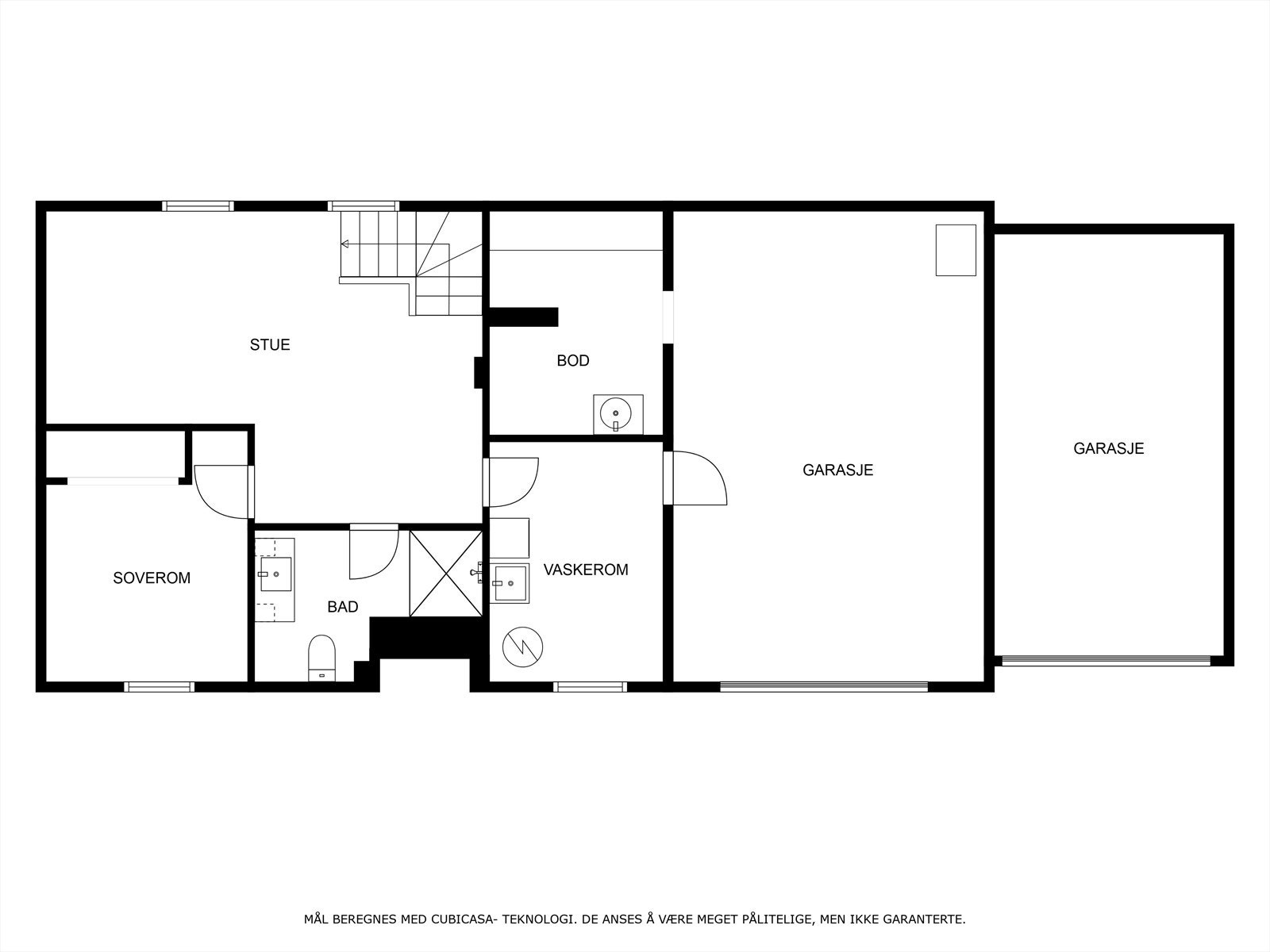 Plantegning underetasje Galleribilde