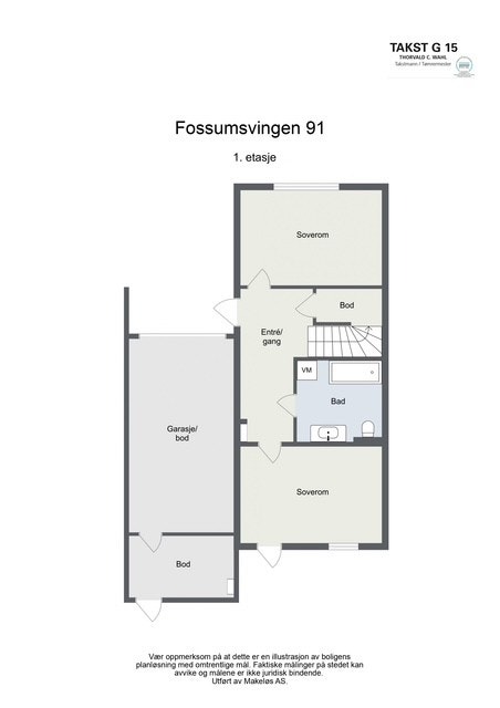 Plantegning 1.etg Galleribilde