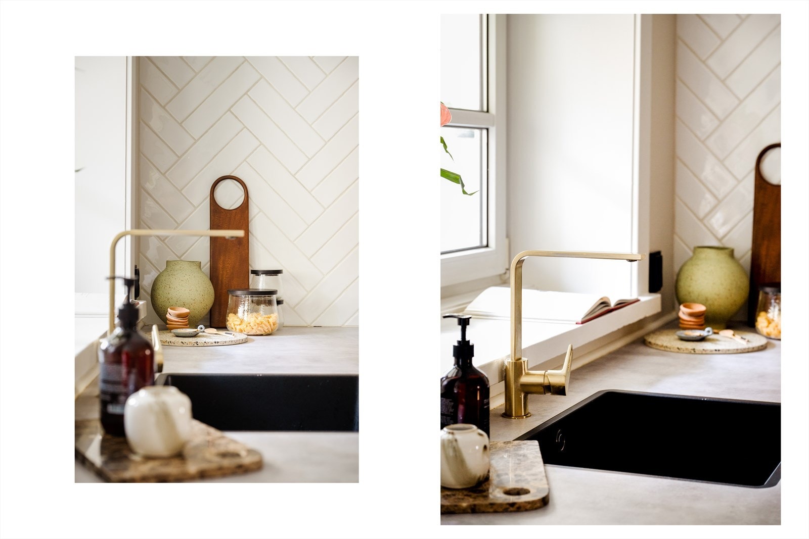 Fliser over deler av benkeplaten. Galleribilde