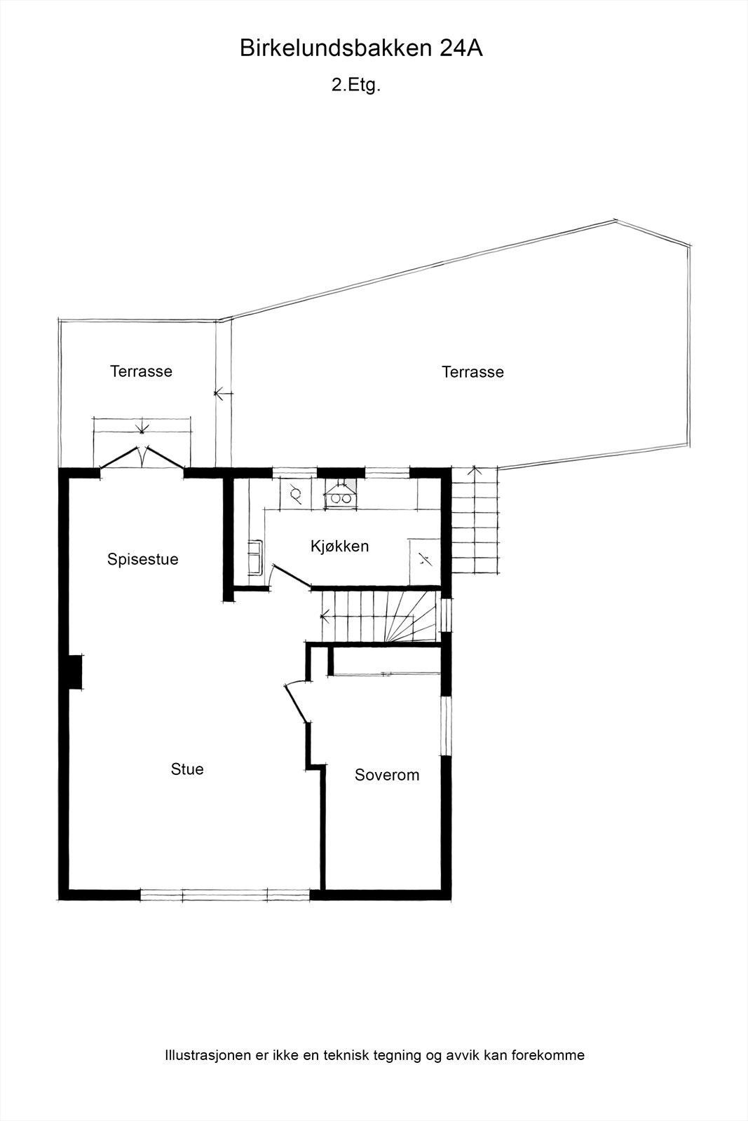 Planskisse 2. etasje Galleribilde