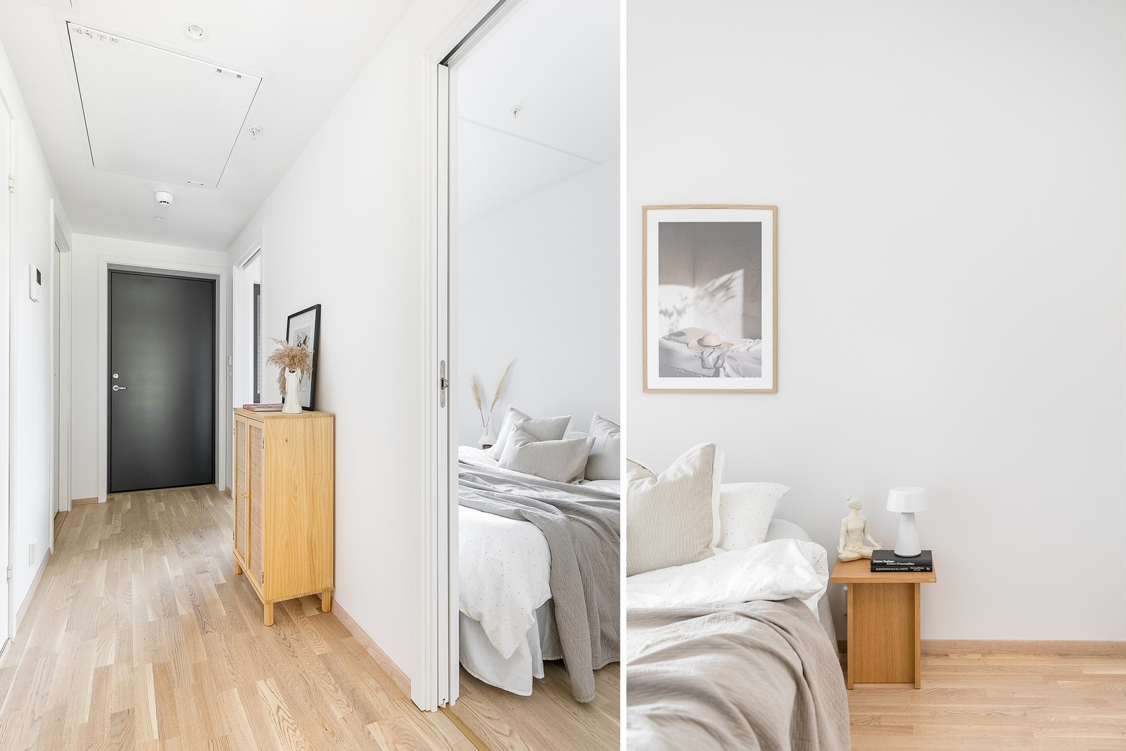 Begge soverom har plassbesparende skyvedører. Galleribilde