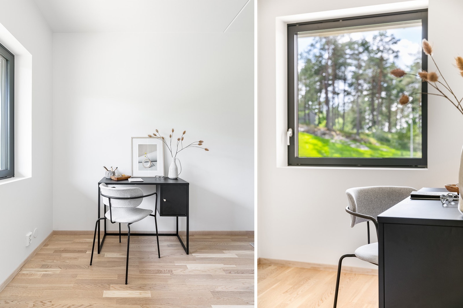 Soverommene vender mot hver sin side av leiligheten, dette er tilgjengelig fra stuen. Galleribilde