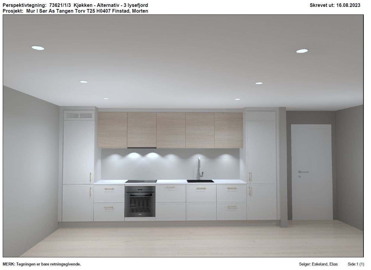 Illustrasjon kjøkkeninnredning fra Strai Kjøkken Galleribilde