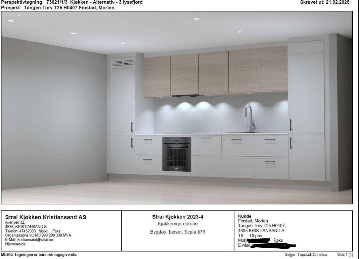 Illustrasjon kjøkken Galleribilde