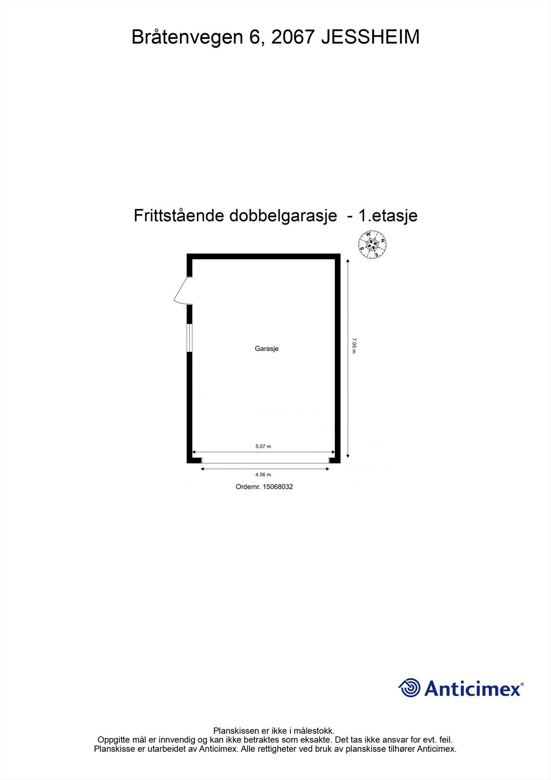 Plantegning garasje Galleribilde