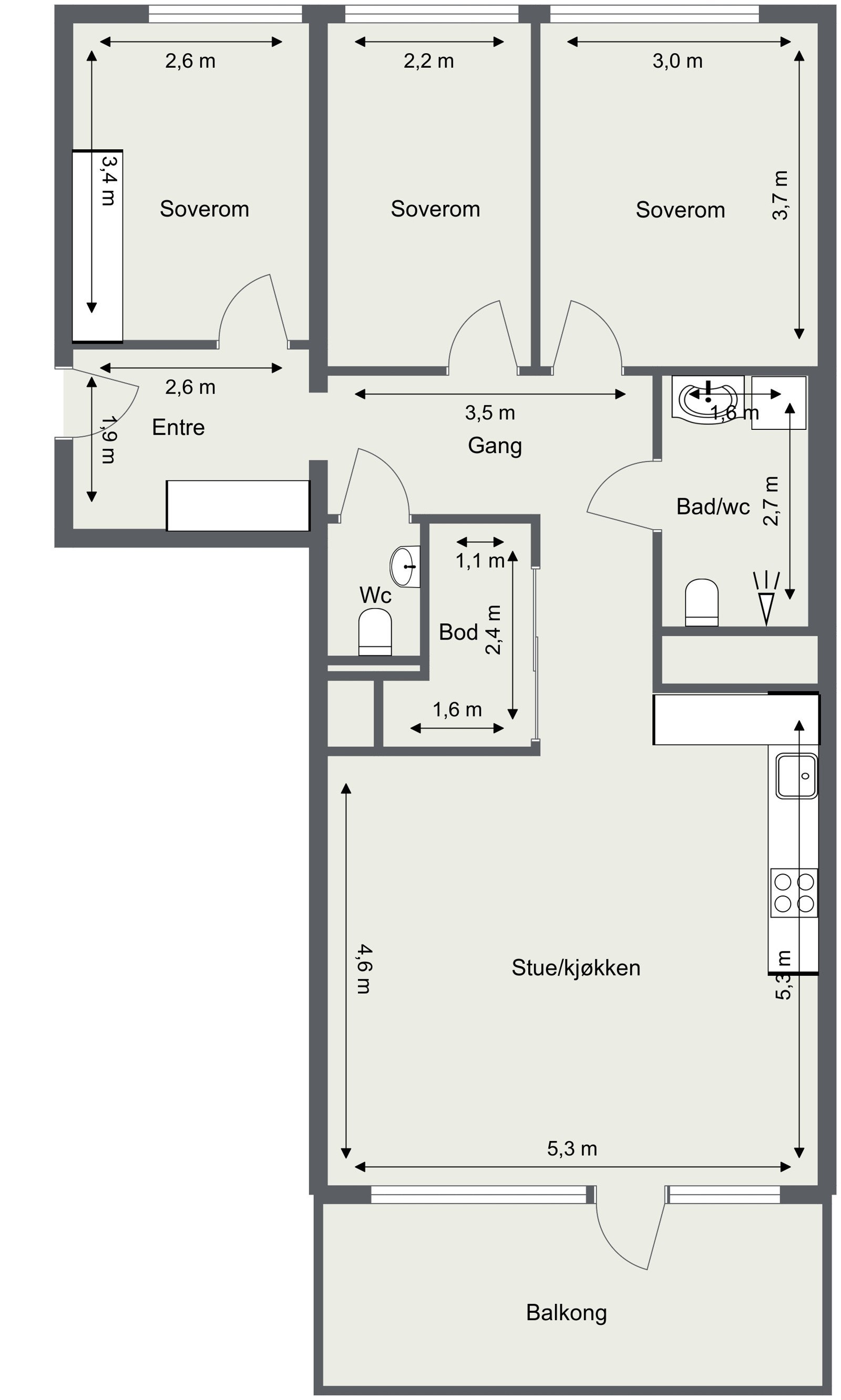 Planløsning Galleribilde