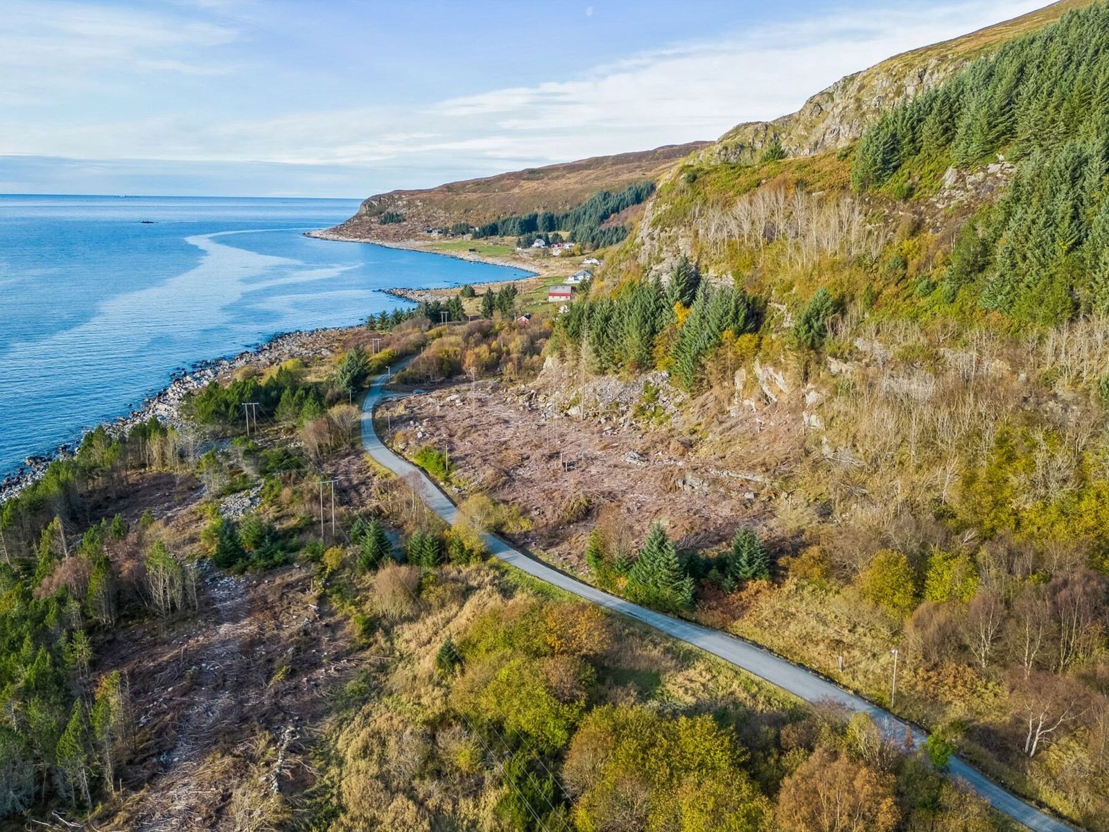 Fritidstomtefelt på Kjerstad som byr på mye muligheter. Galleribilde