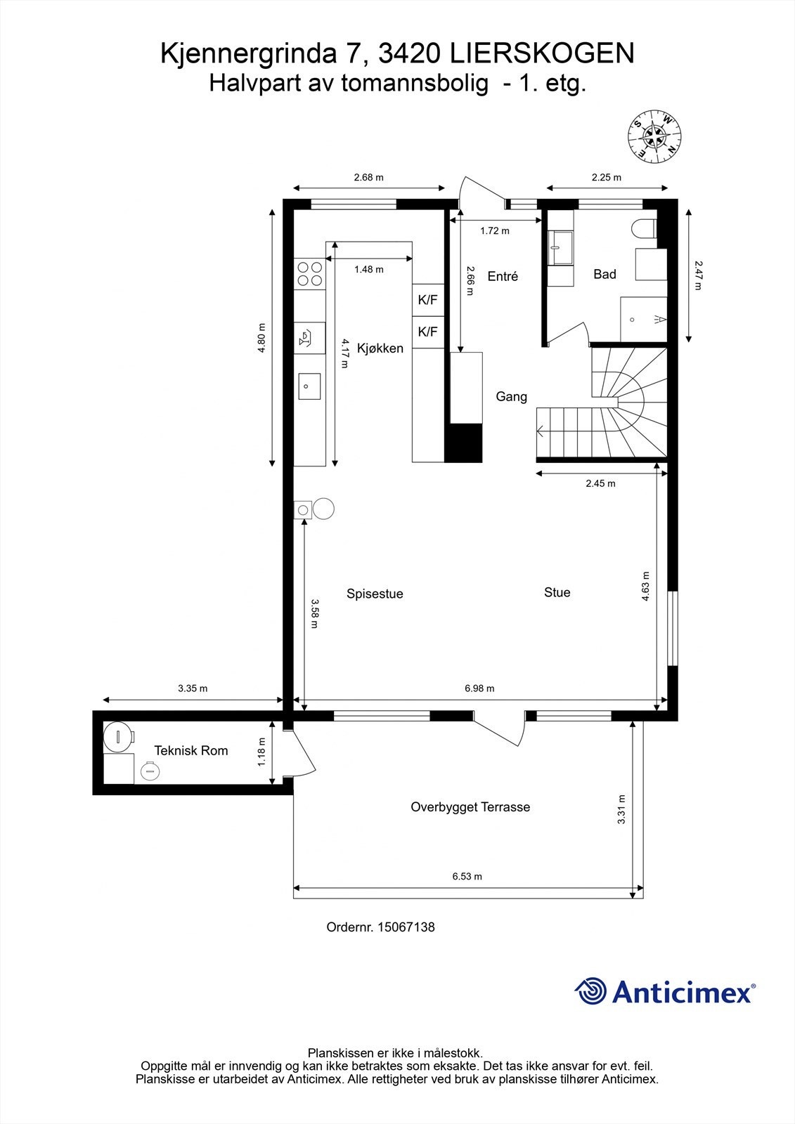 Plantegning - 1. etasje Galleribilde