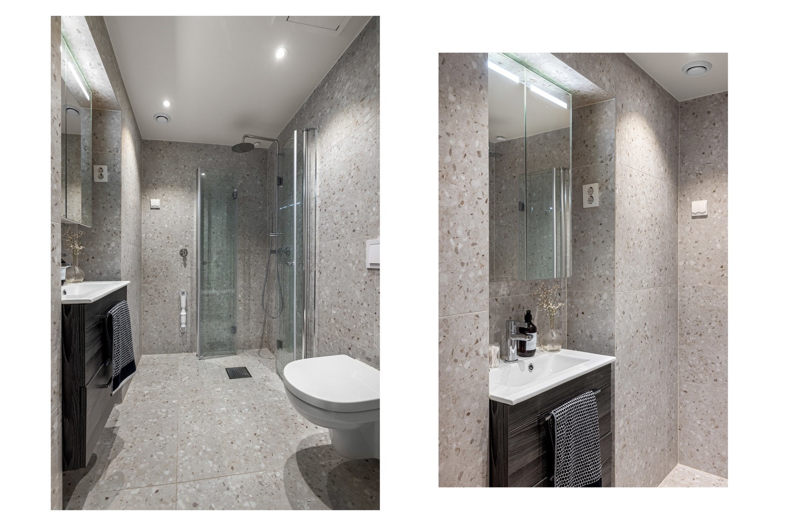 Det er opplegg for egen vaskemaskin på baderommet. Galleribilde