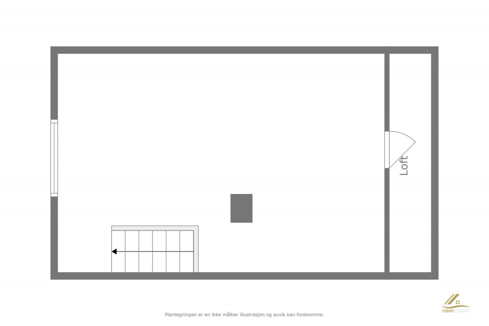 Veiledende plantegning loft. Galleribilde