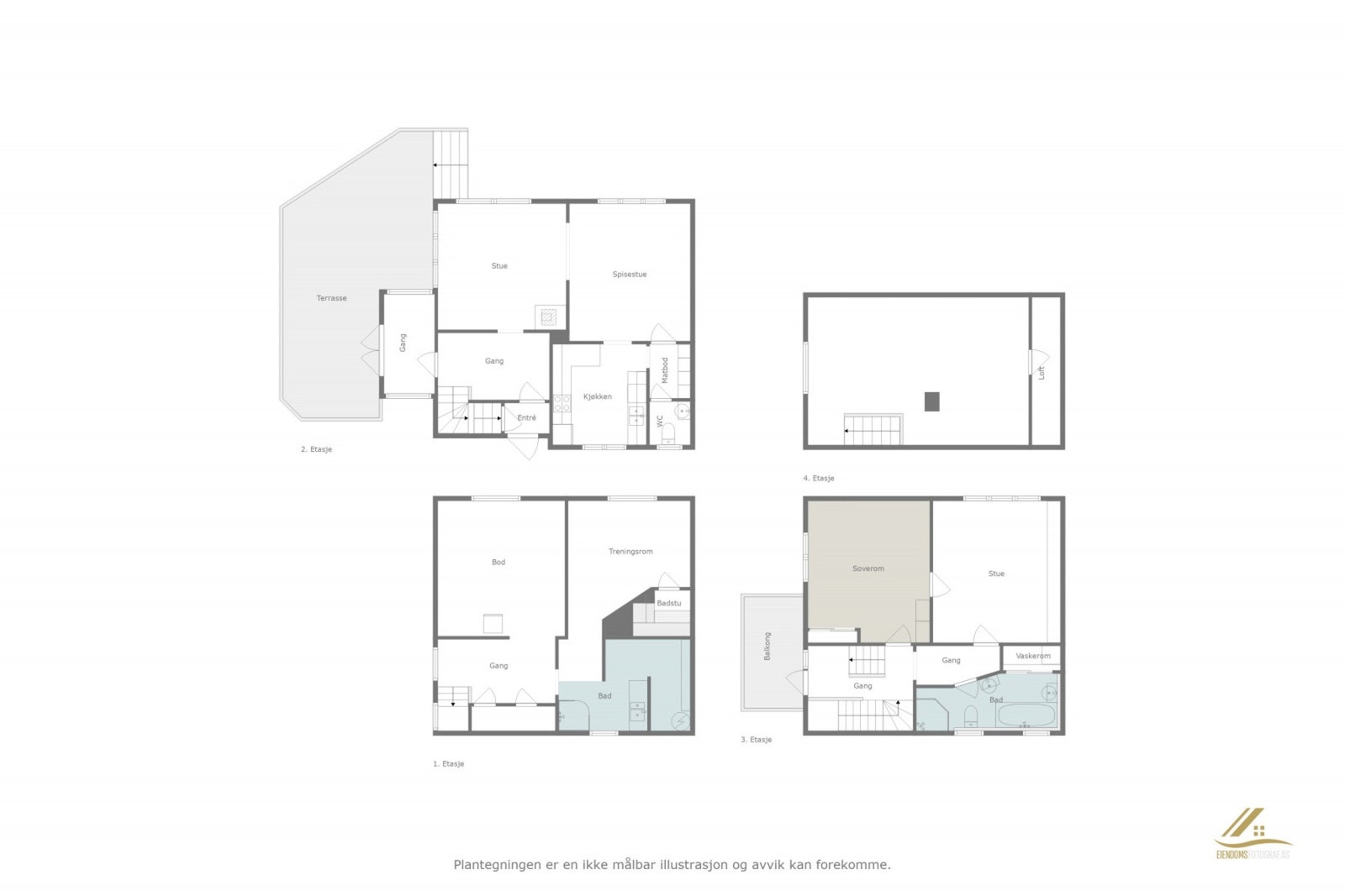 Veiledende plantegninger. Galleribilde