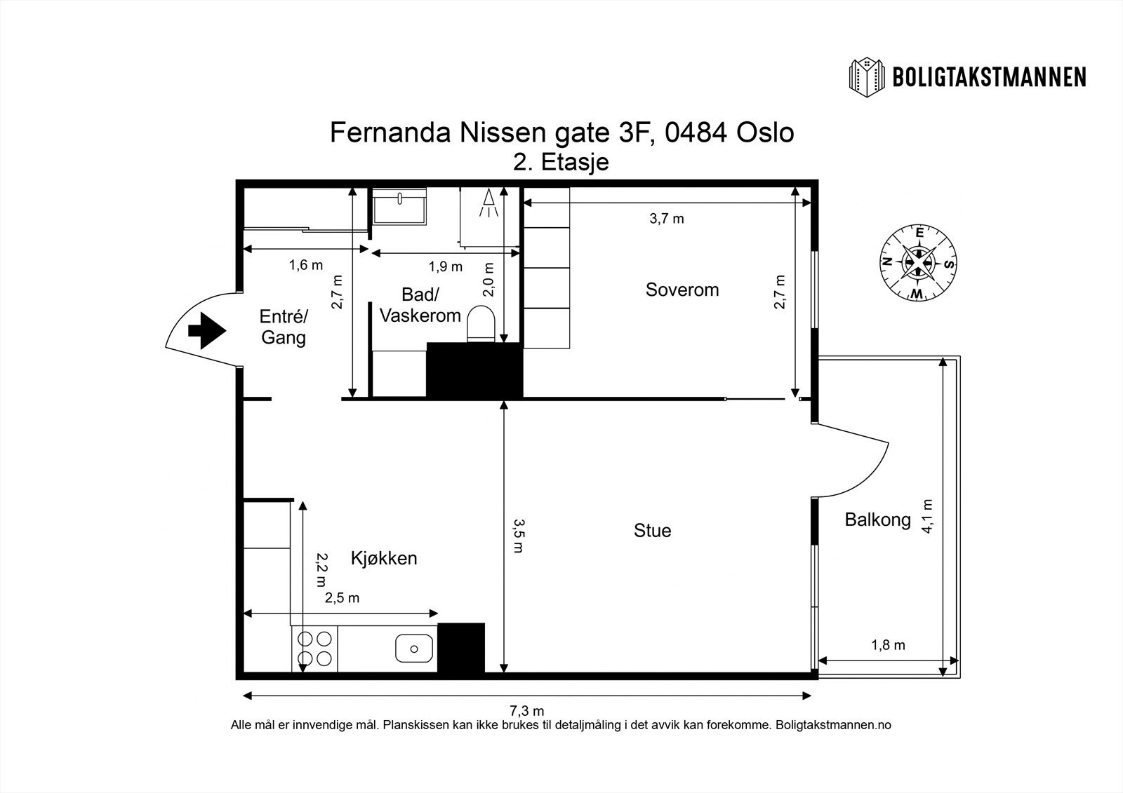 Plantegning til orientering. Galleribilde