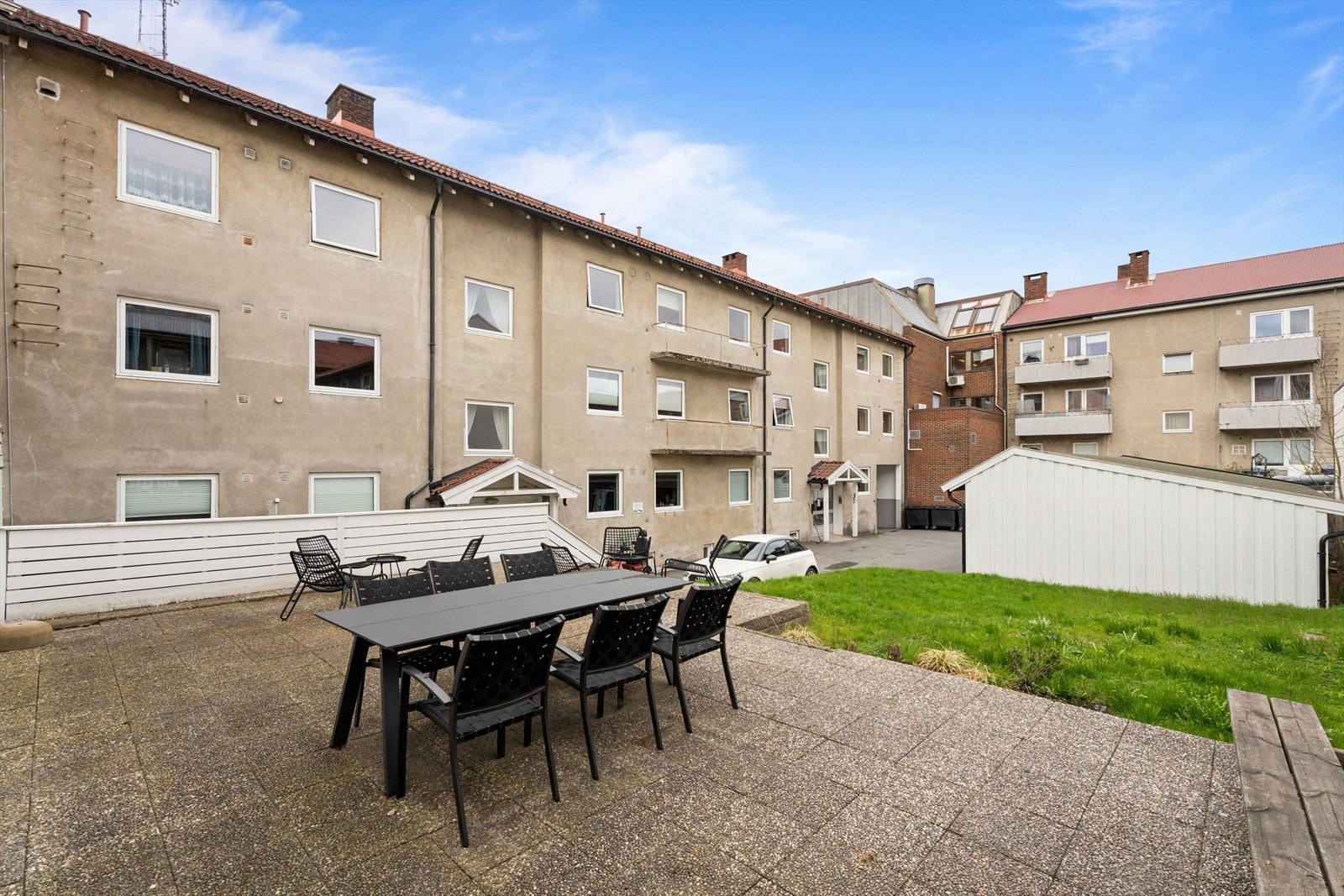 Fra borettslagets felles utearealer. Galleribilde