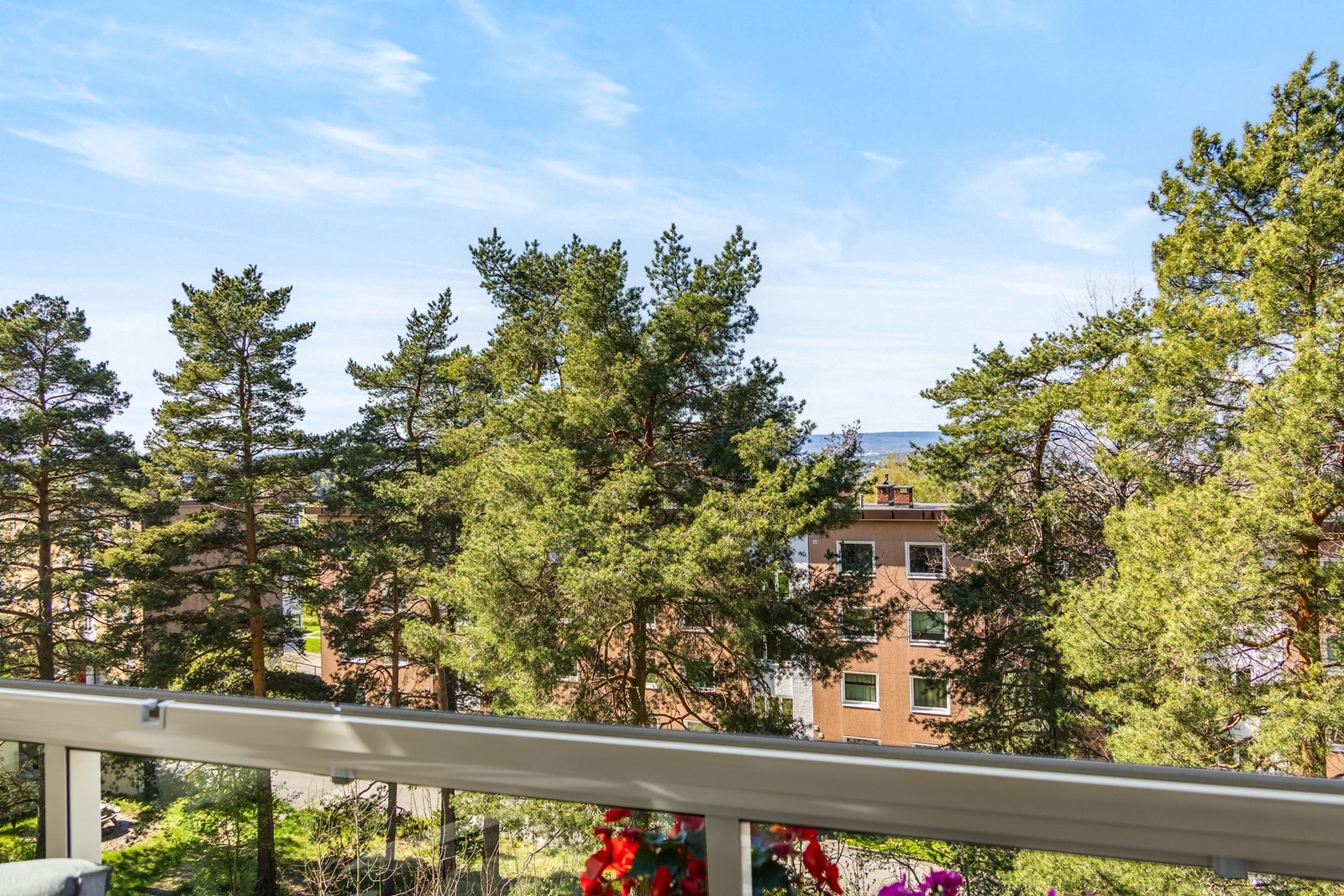 Flott utsyn mot grønne og rolige omgivelser. Galleribilde