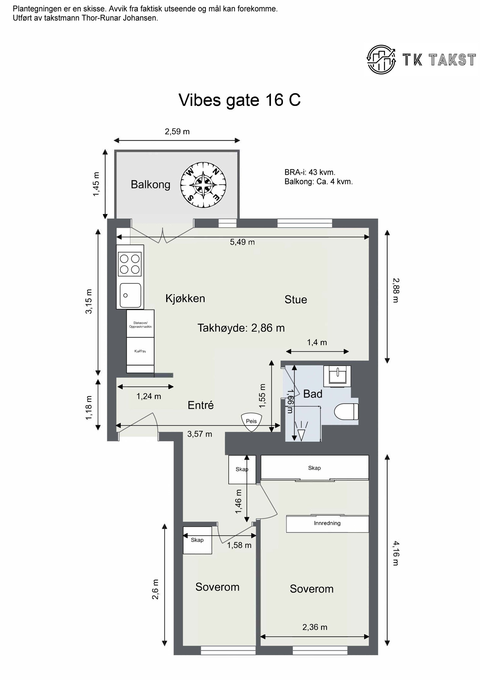Plantegning Galleribilde