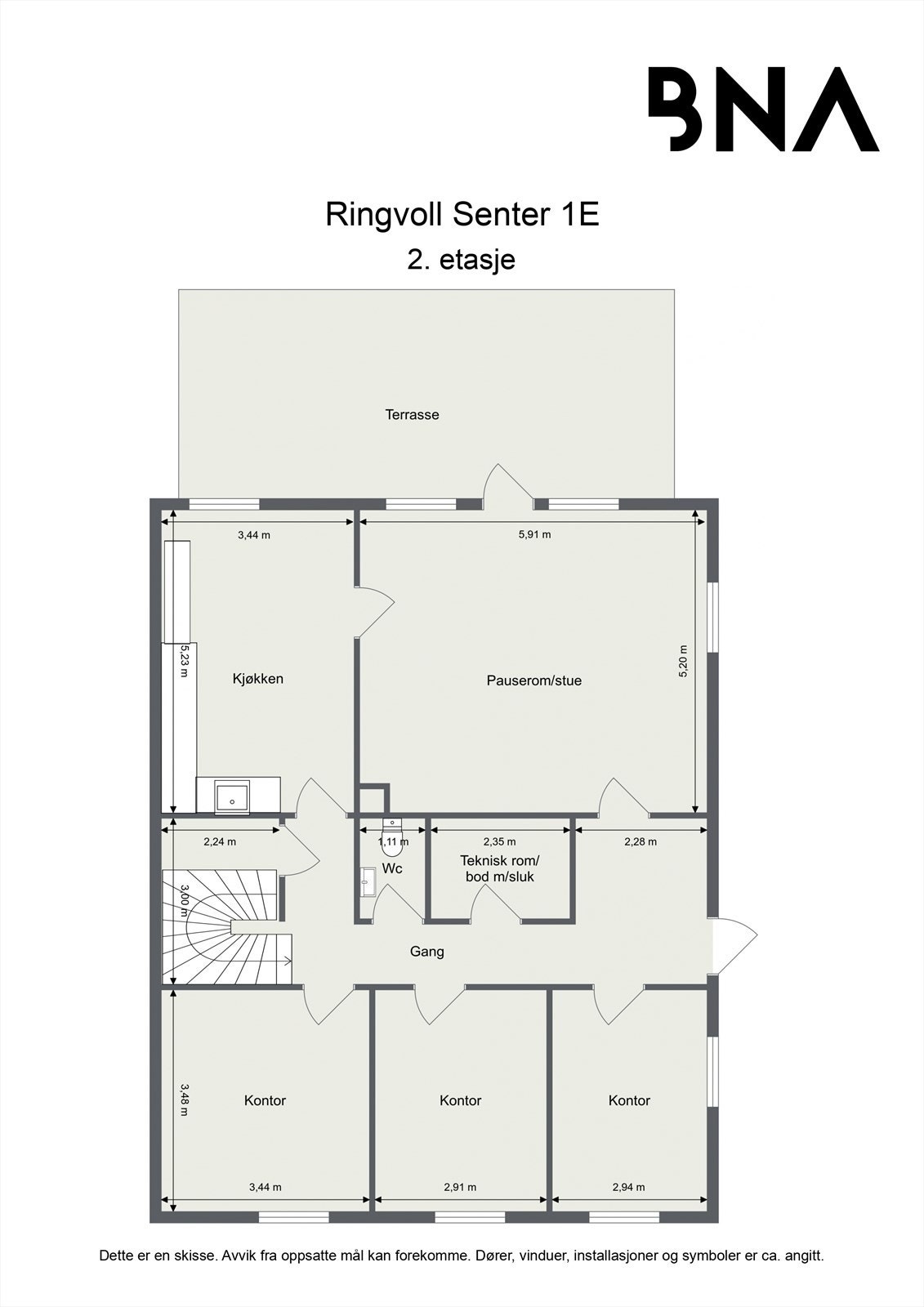Plantegning - 2. etasje Galleribilde