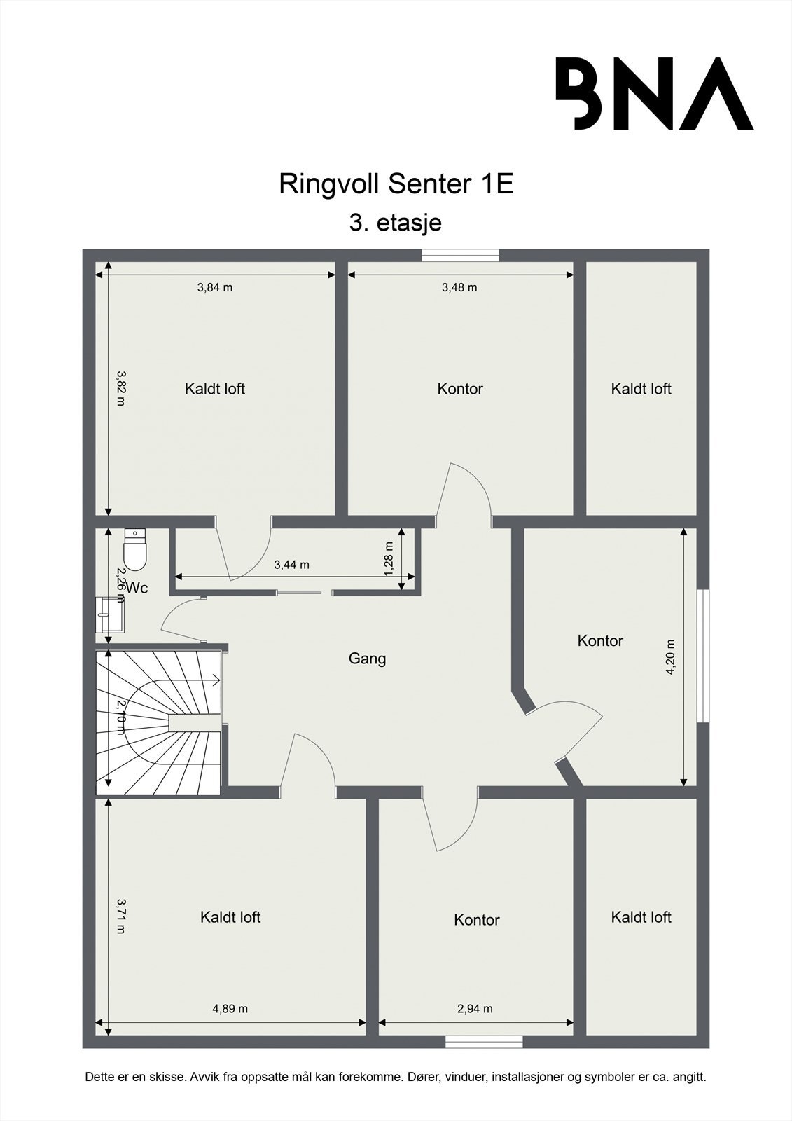 Plantegning - 3. etasje Galleribilde