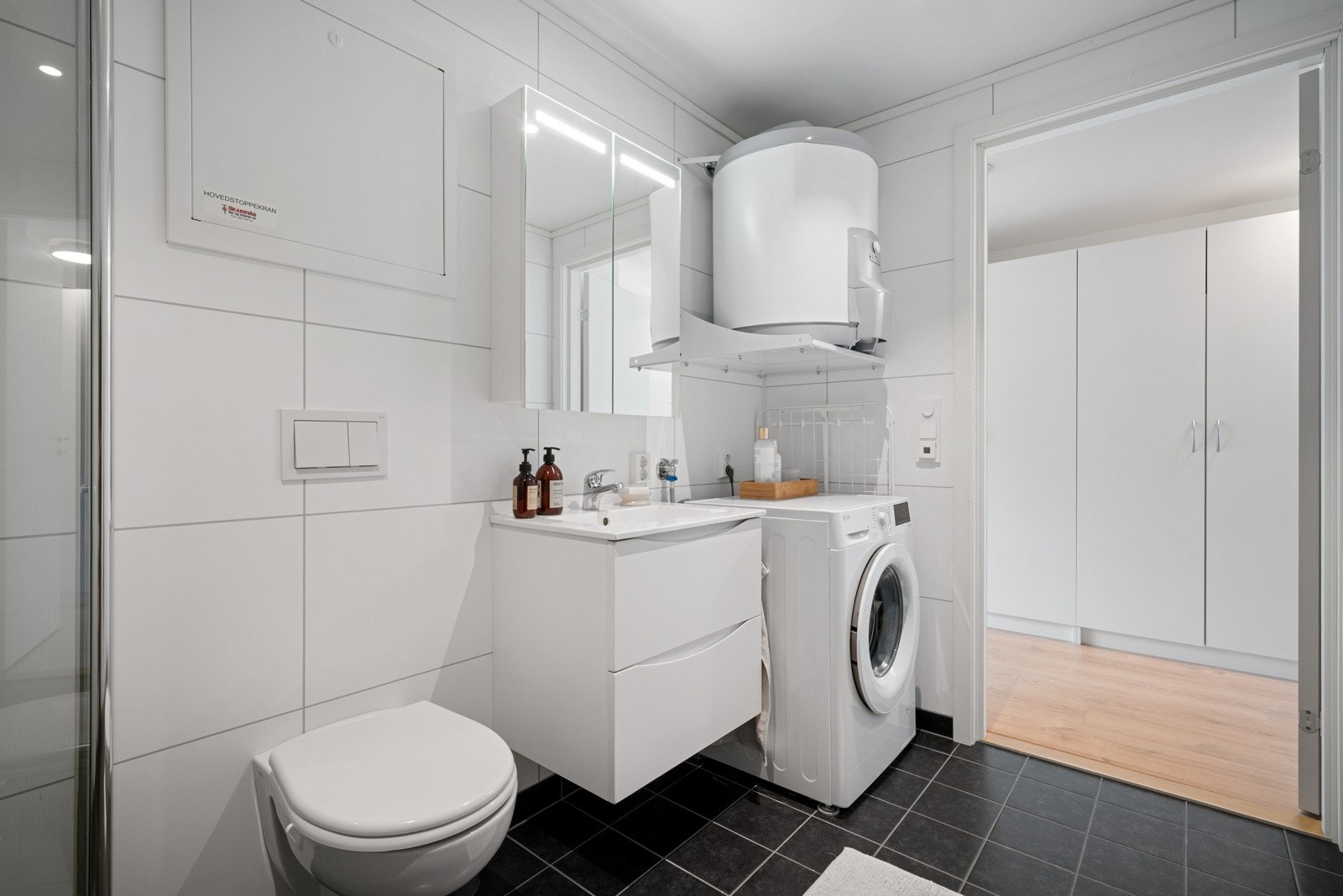 Badet har også opplegg for vaskemaskin Galleribilde