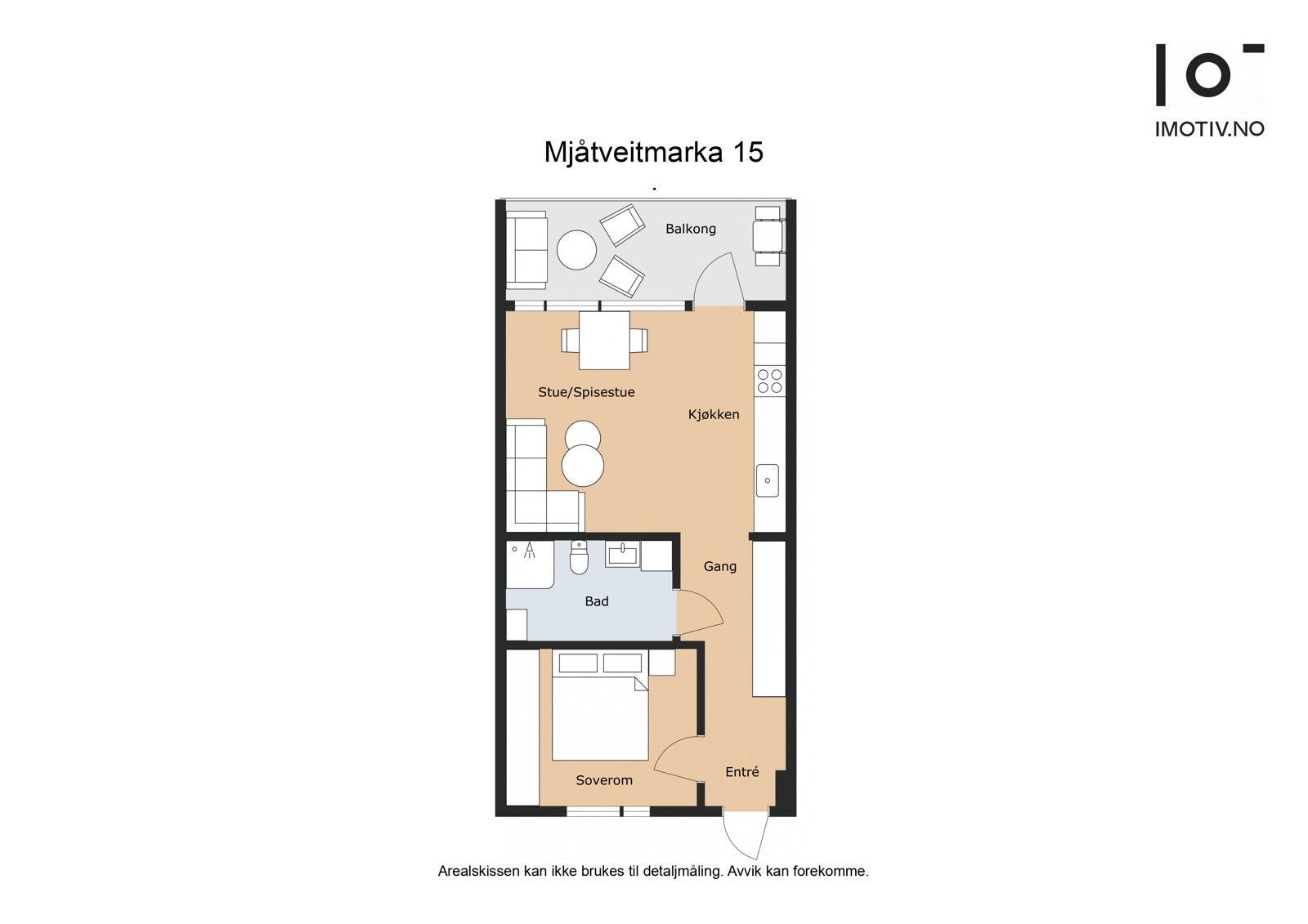 Plantegning | Areal: 46 kvm (BRA-i) Galleribilde