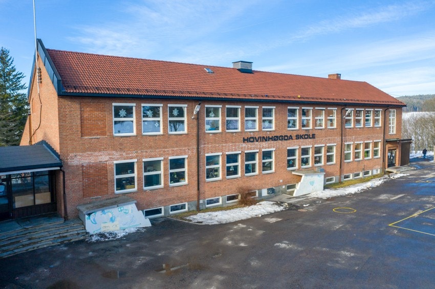 Gangavstand fra eiendommen til Hovinhøgda barneskole Galleribilde