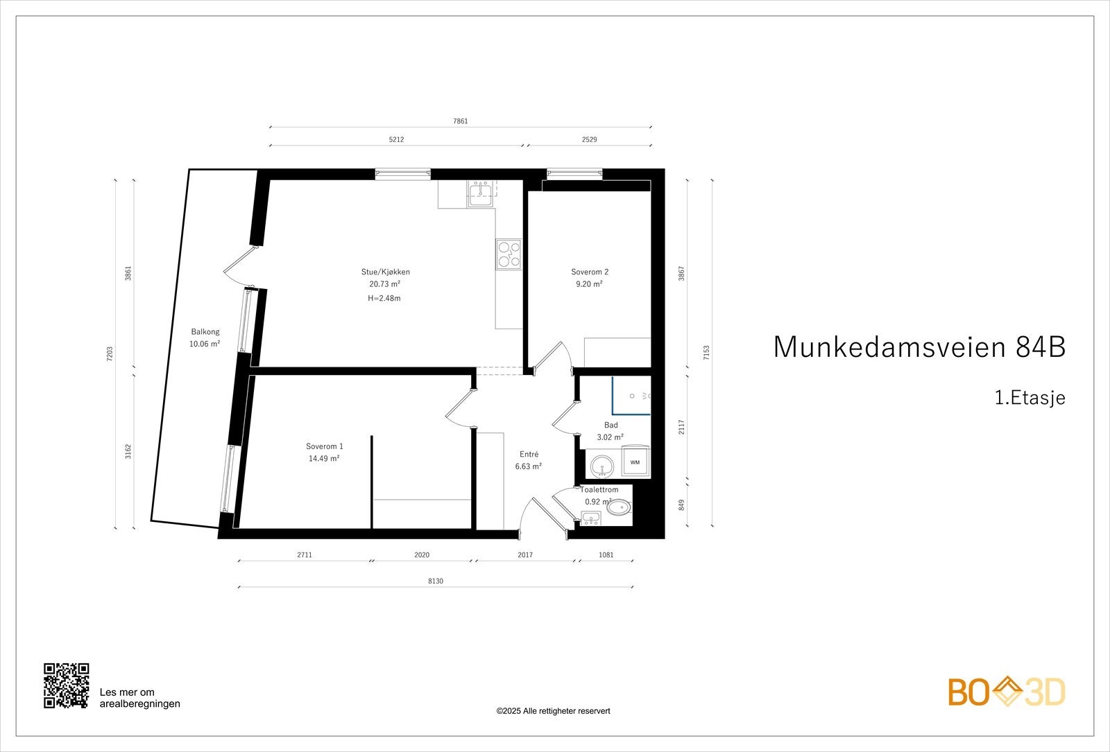 Plantegning - Høy 1. etasje Galleribilde