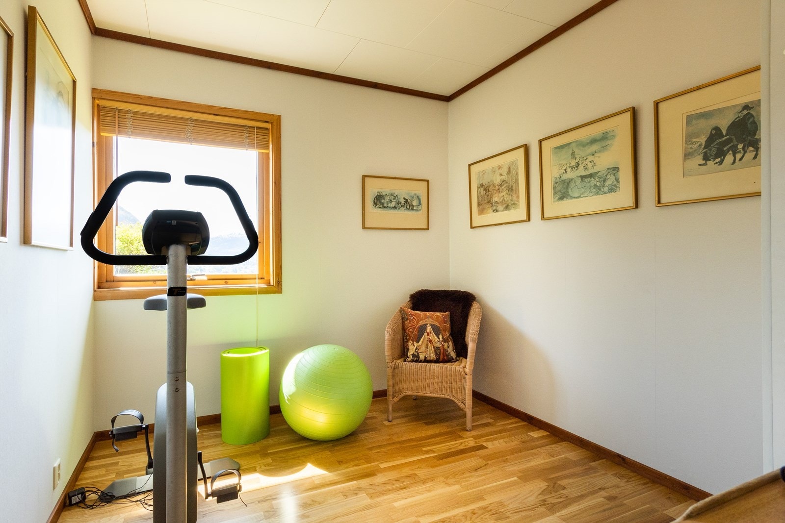 Det andre soverommet har vært brukt som trimrom. Galleribilde